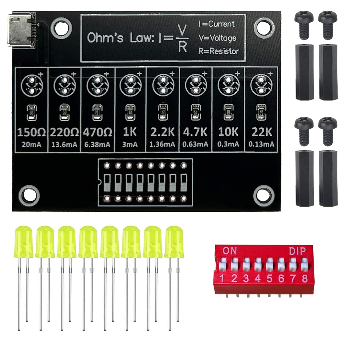 Tingbowie Soldering Practice Kit for Beginners | DIY Electronics Training Board