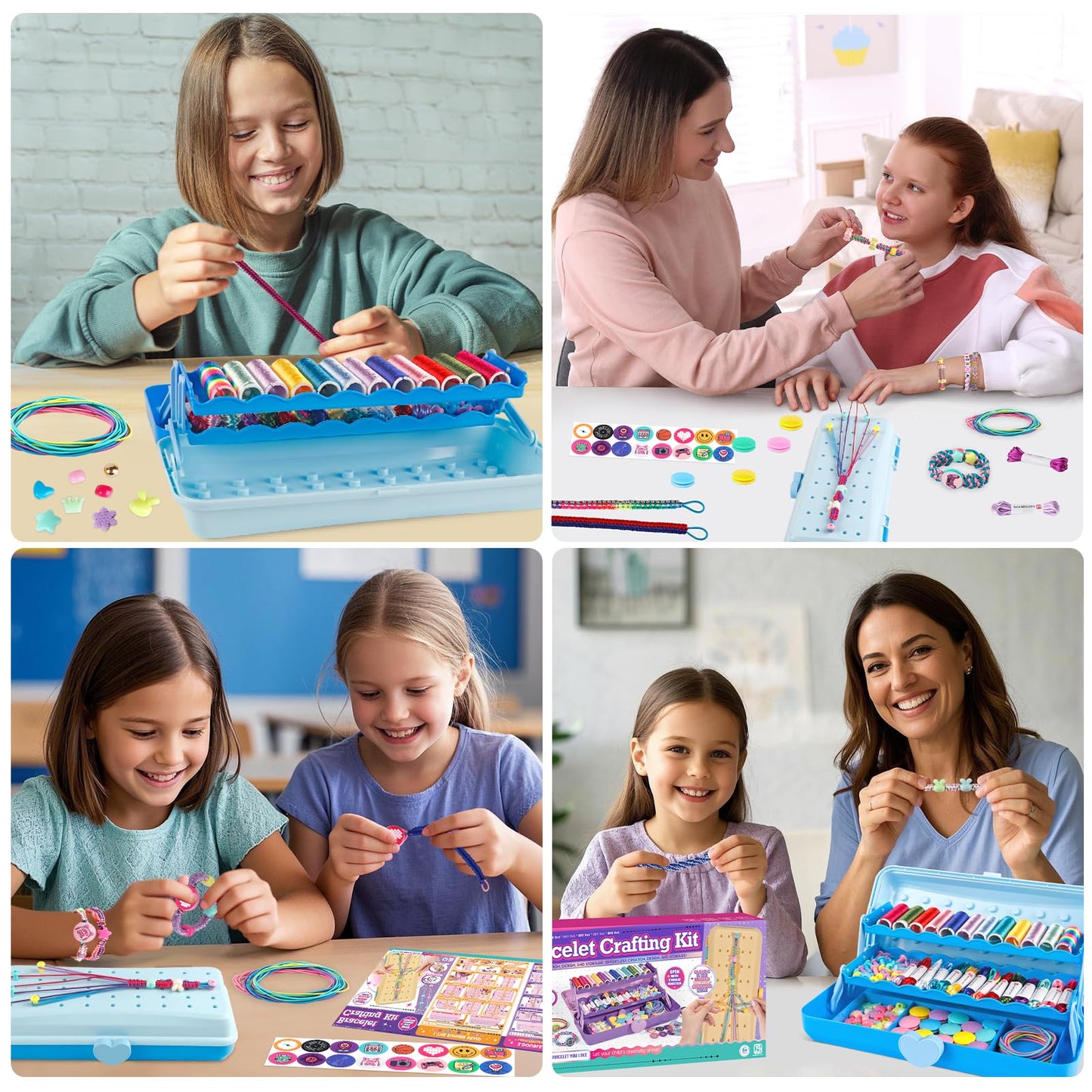 TingingYuli Friendship Bracelet Making Kit with Storage Box – Creative Crafts for Girls 6-12
