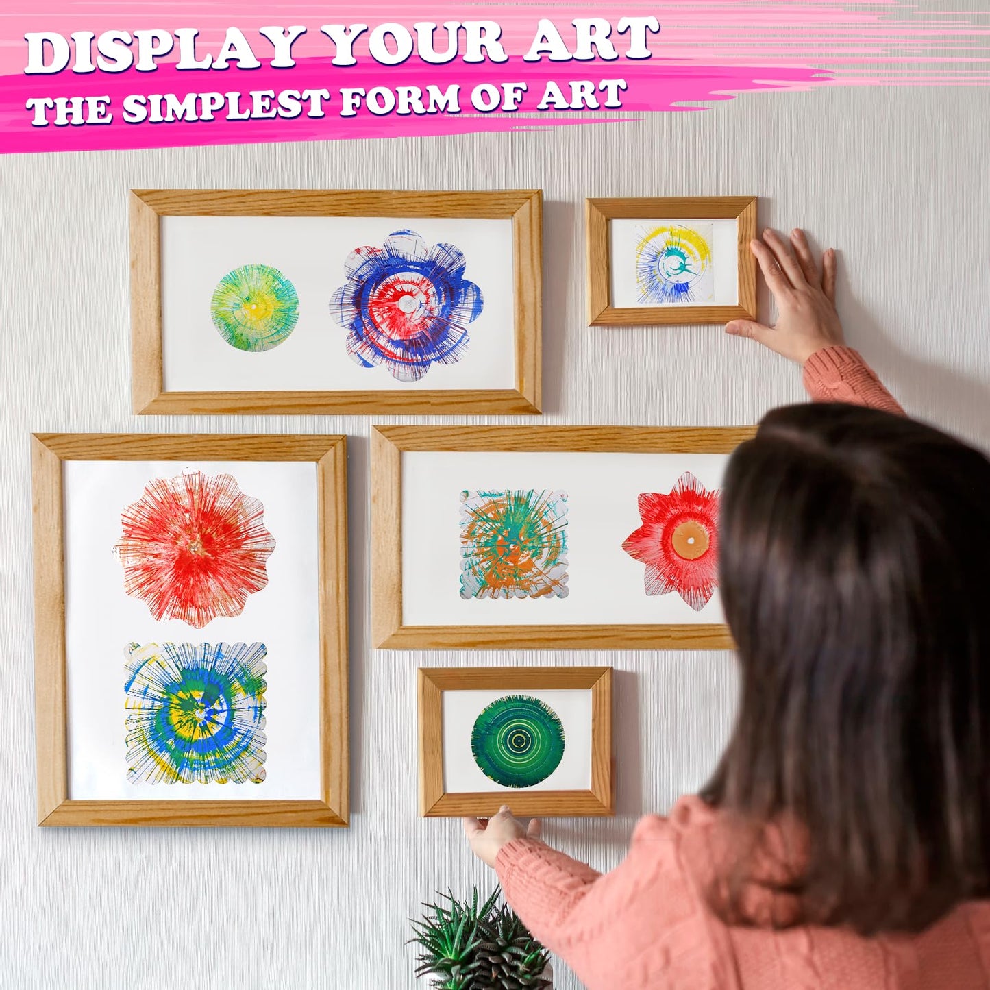 TingingYuli Paint Spin Art Machine Kit – Arts & Crafts for Kids Aged 4-8 & 6-9
