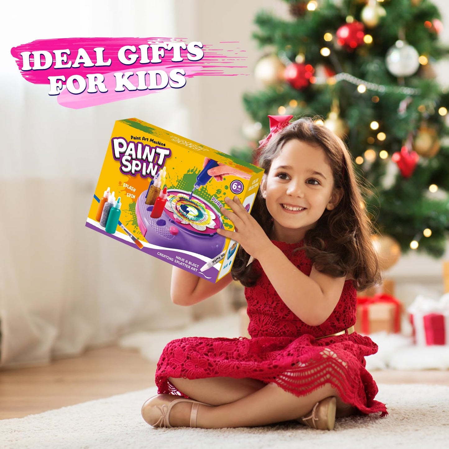 TingingYuli Paint Spin Art Machine Kit – Arts & Crafts for Kids Aged 4-8 & 6-9