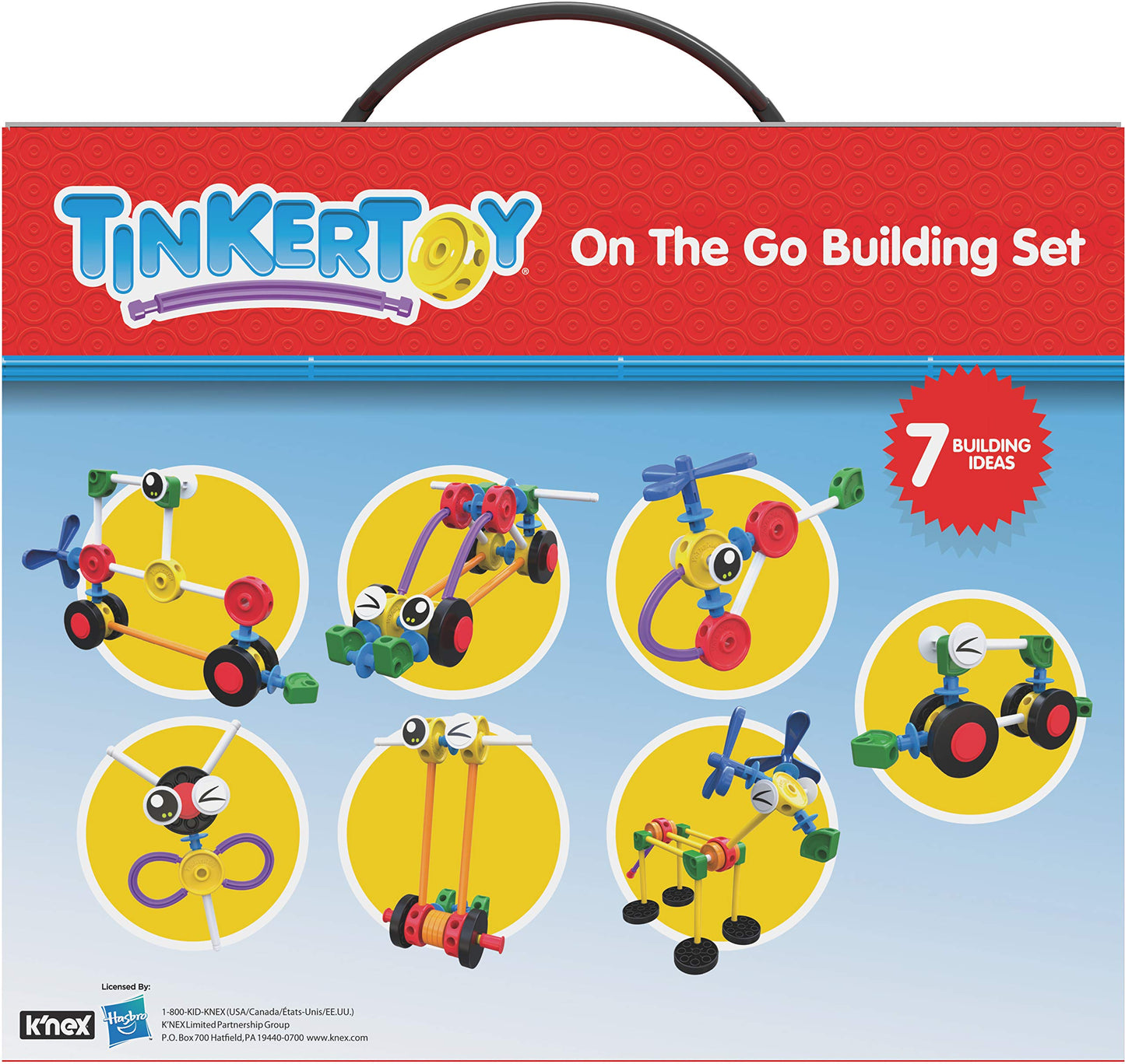 TINKERTOY On The Go Building Set – 65 Pieces for Ages 3+