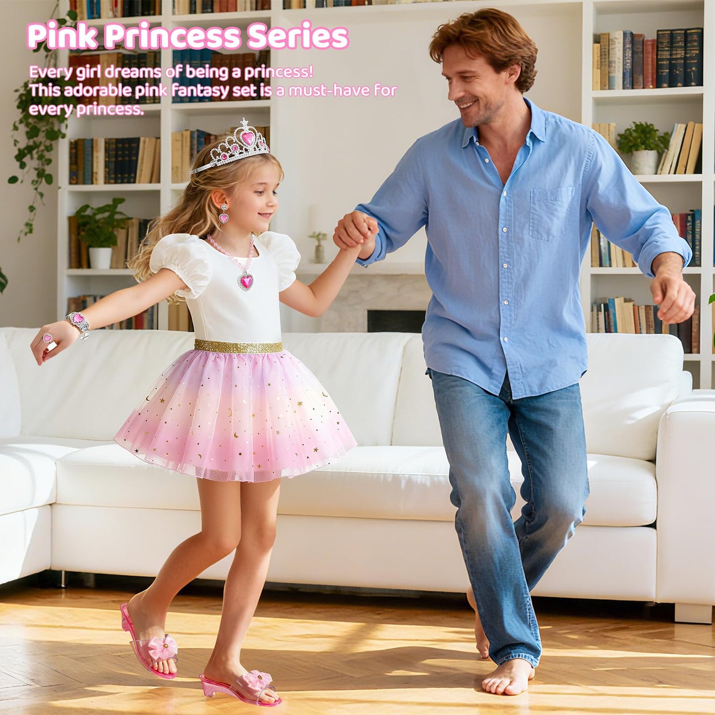 Tinkkorz Princess Dress Up Toys & Jewelry Boutique – Role Play Gift Set for Girls 3-6