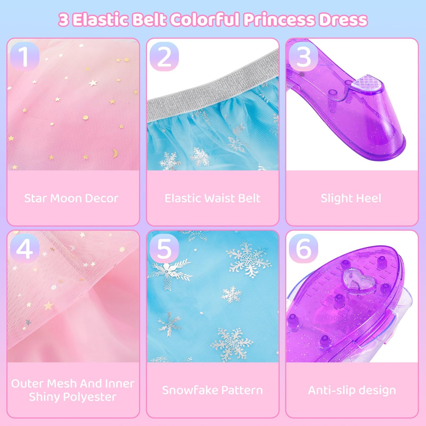 Tinkkorz Princess Dress Up Toys & Jewelry Boutique – Role Play Gift Set for Girls 3-6