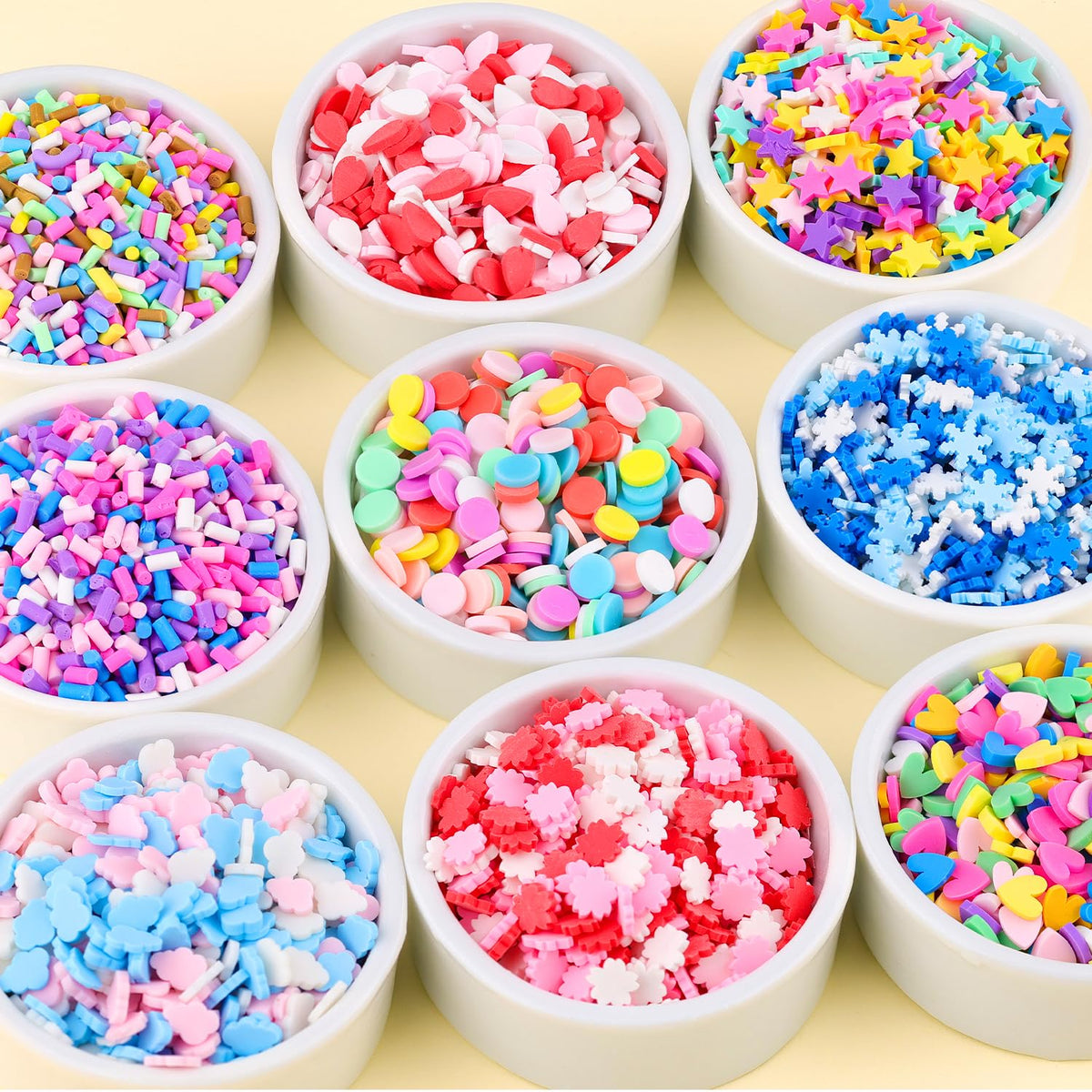 TINKRSTUFF 24-Grid Slime Mix Ins - Non-Edible Polymer Clay Sprinkles for Nail Art & DIY