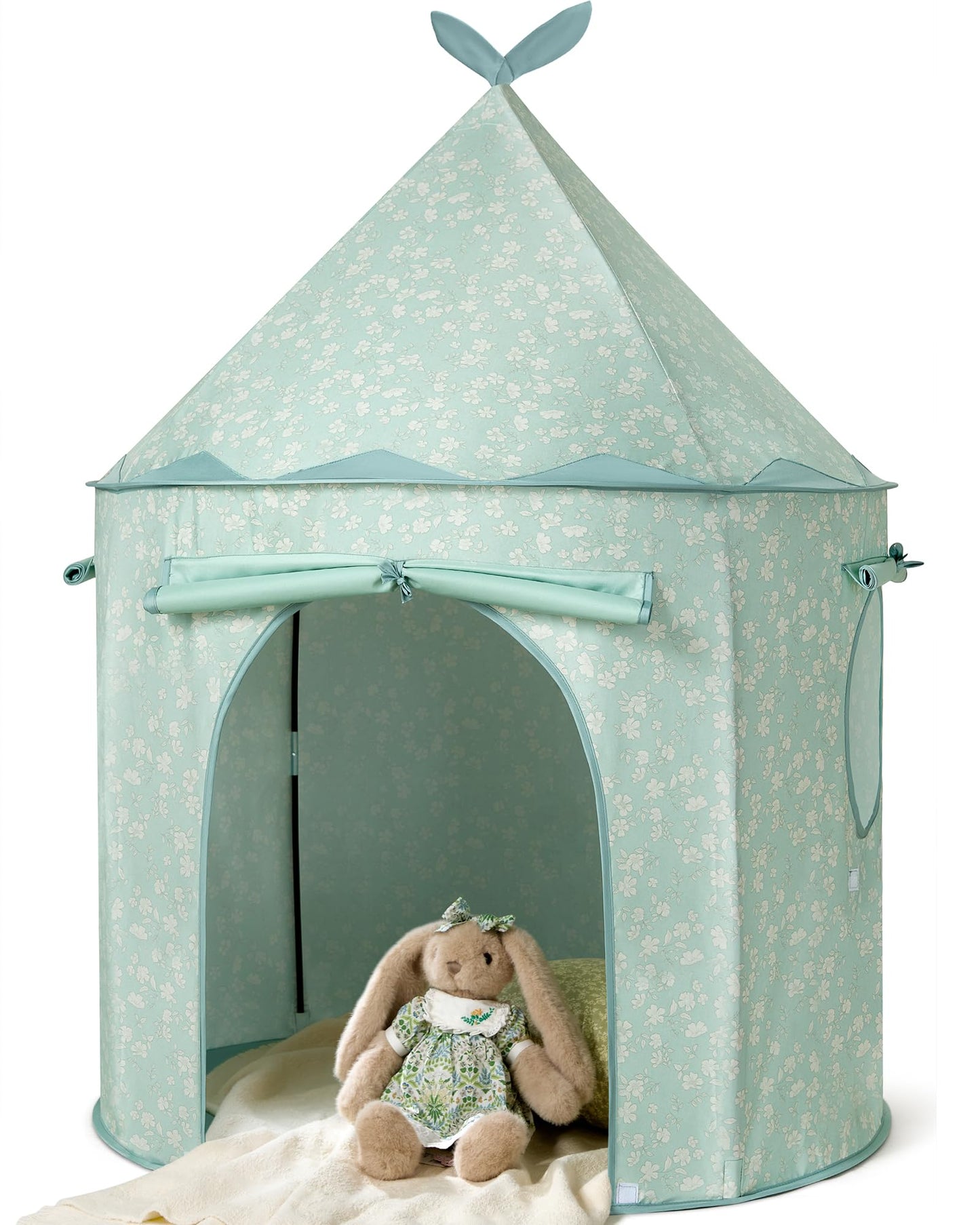 Tiny Land Kids Play Tent – Green Indoor Playhouse for Imaginative Play