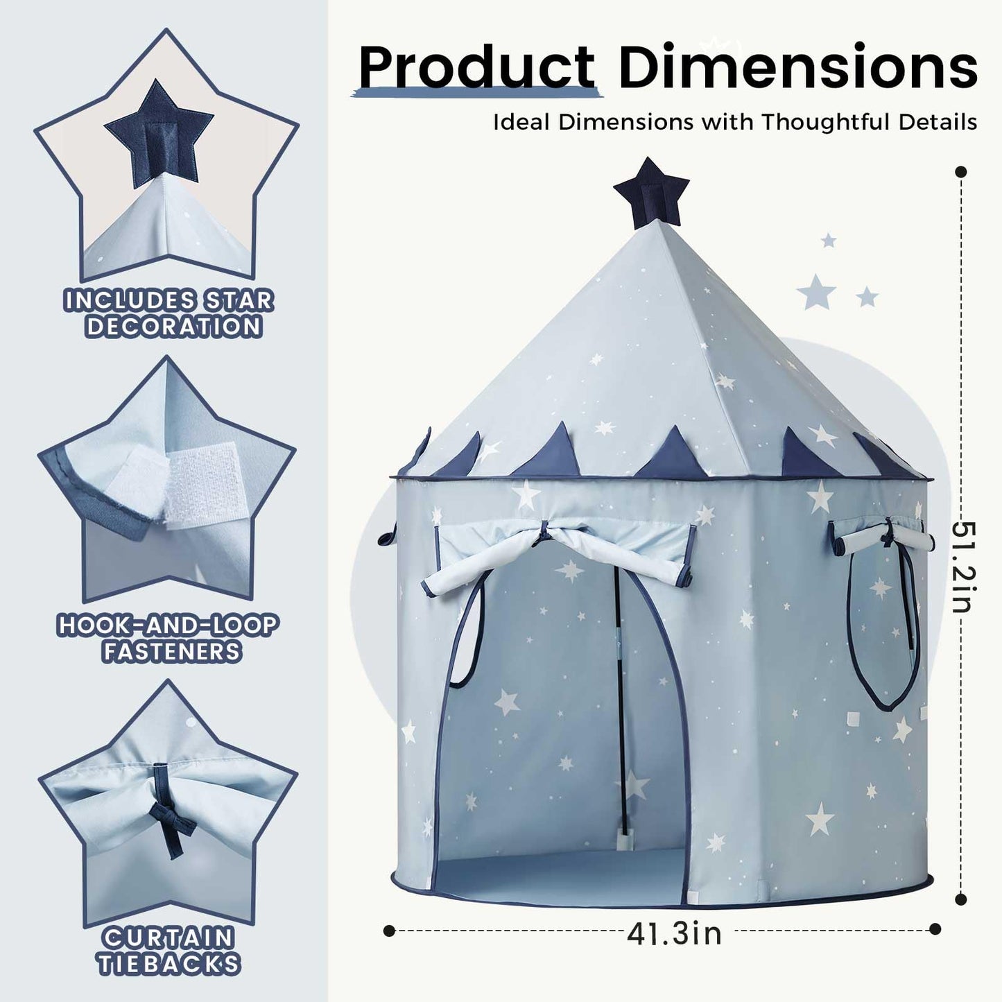 Tiny Land Kids Play Tent – Pop-Up Toddler Tent for Indoor Fun & Imagination
