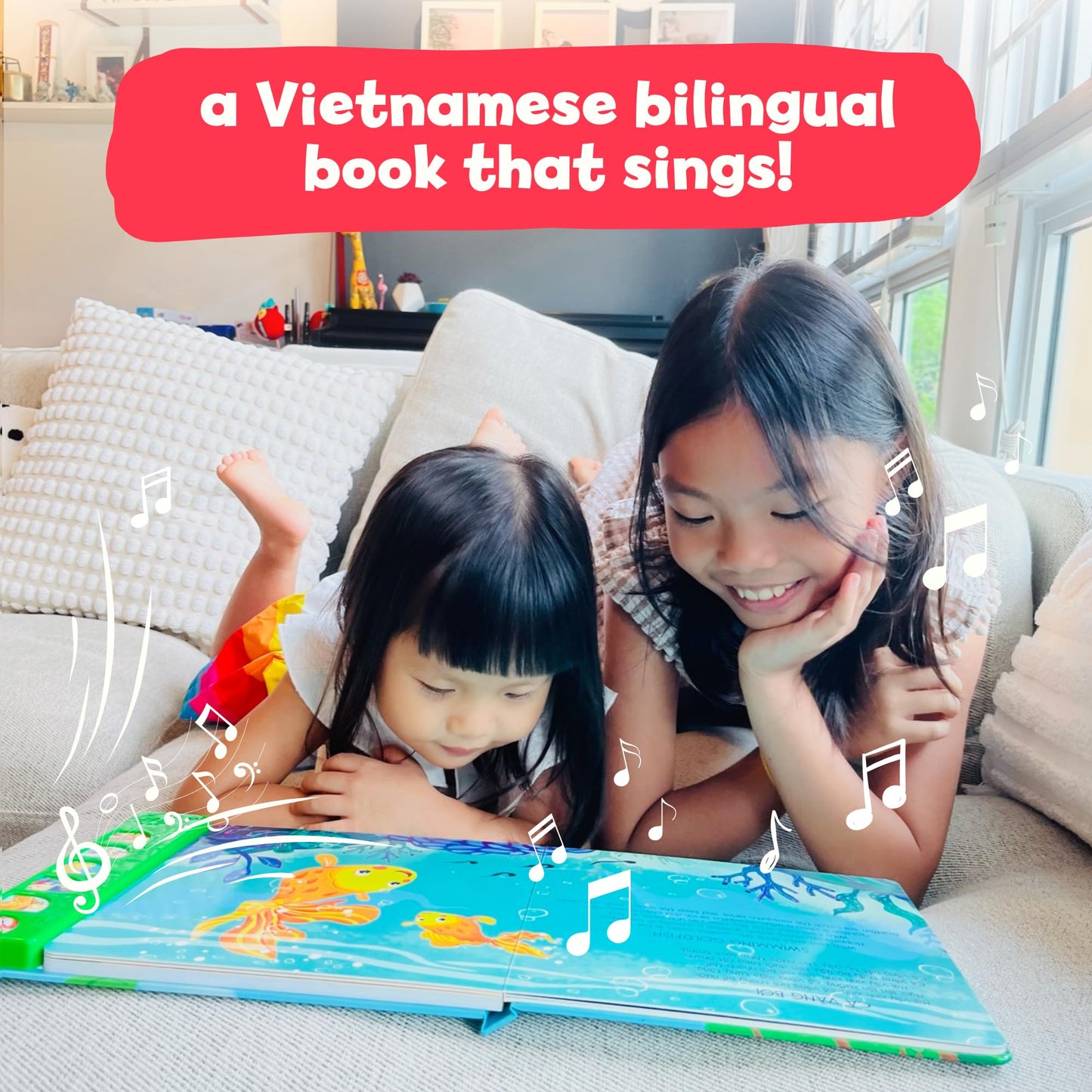 tinywrist AUDIOBOOKS: Bé Sings and Learns Vietnamese — Interactive Bilingual Music Book for Babies, Toddlers & Kids