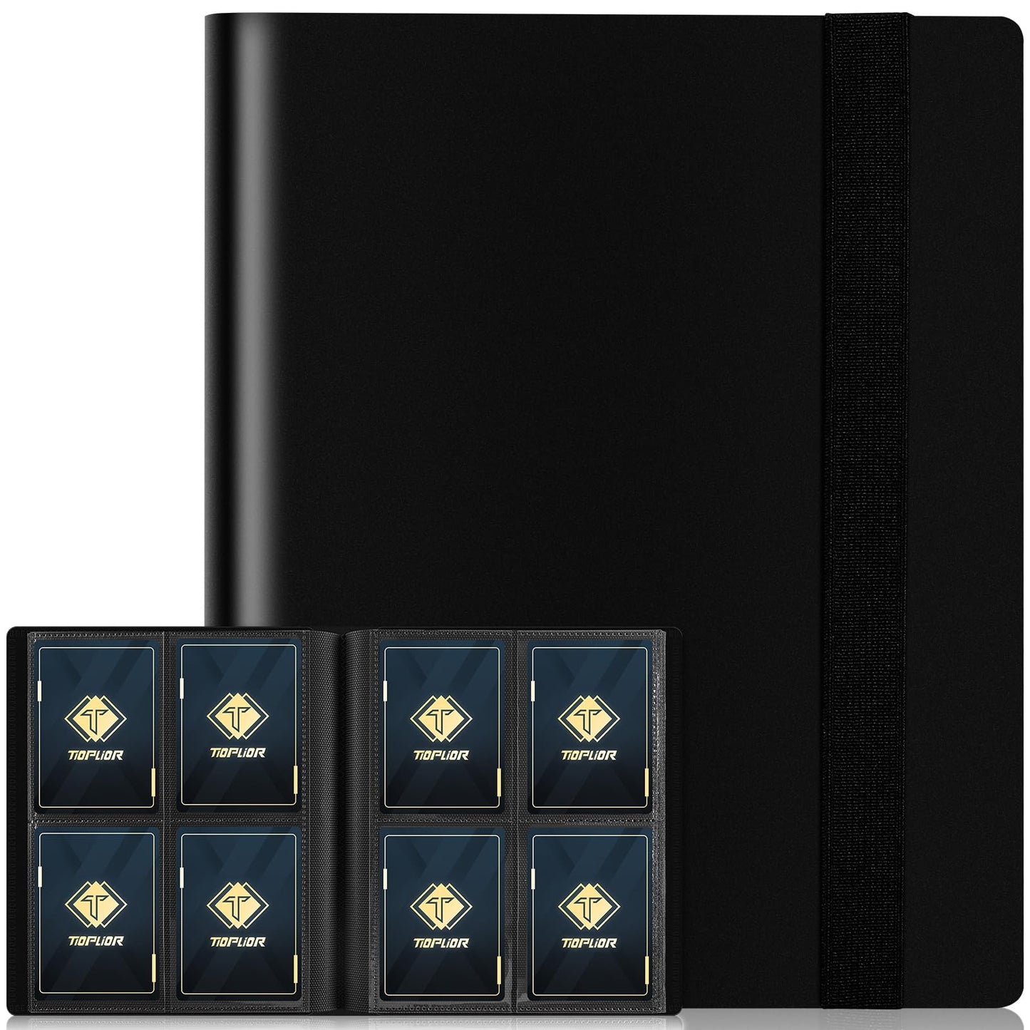 TiopLior 4-Pocket Card Binder, 160 Sleeves, Durable Album for MTG and Trading Cards
