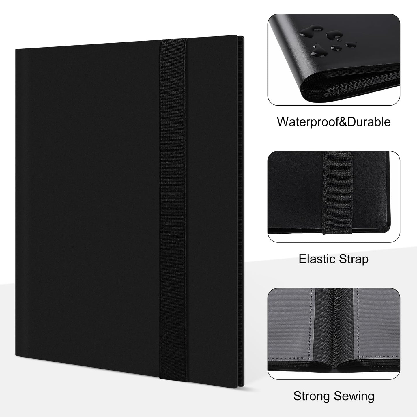 TiopLior 4-Pocket Card Binder, 160 Sleeves, Durable Album for MTG and Trading Cards