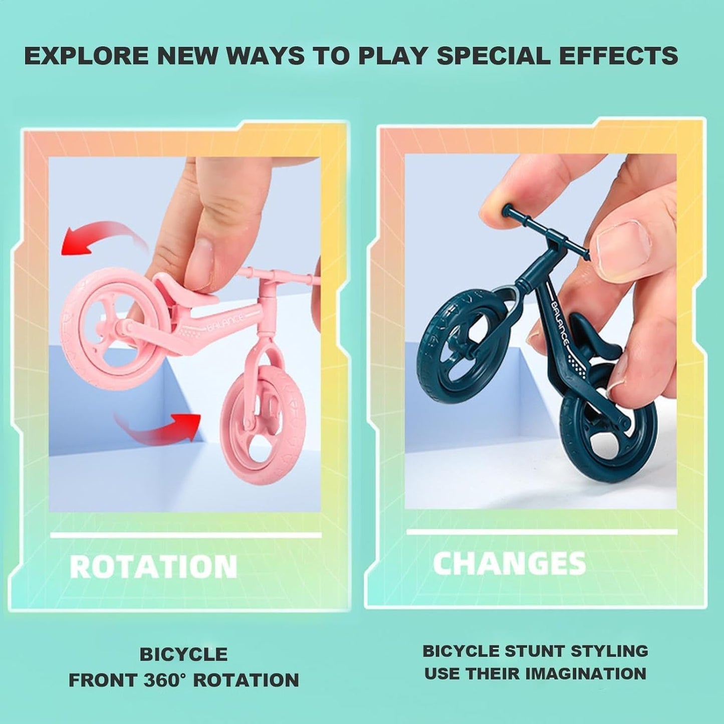 Tiosen Mini Finger Mountain Bike – Desktop Decor & Interactive Toy