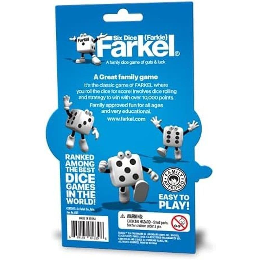 TIPSY LAND Classic Farkel Dice Tube – Original Guts & Luck Dice Game for Family Nights & Travel
