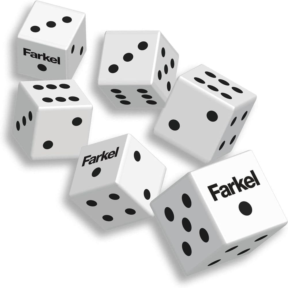 TIPSY LAND Classic Farkel Dice Tube – Original Guts & Luck Dice Game for Family Nights & Travel