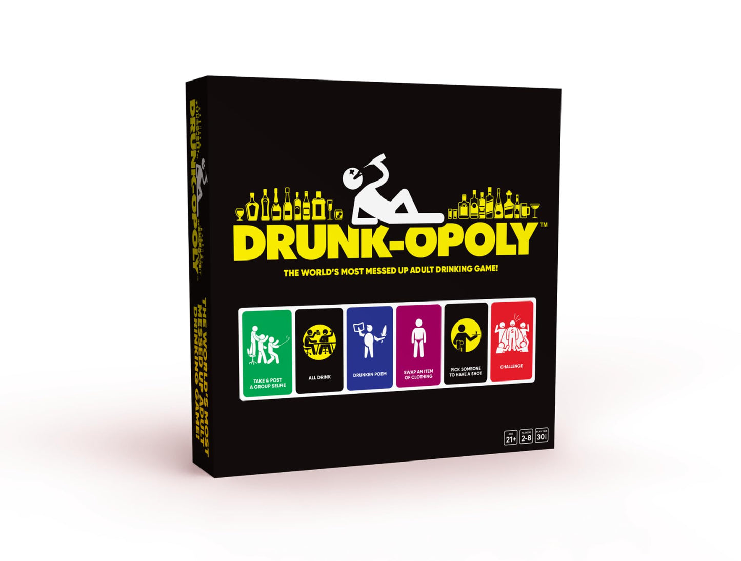 Tipsy Land Drunk-Opoly Game – Adult Drinking Board Game for 3+ Players