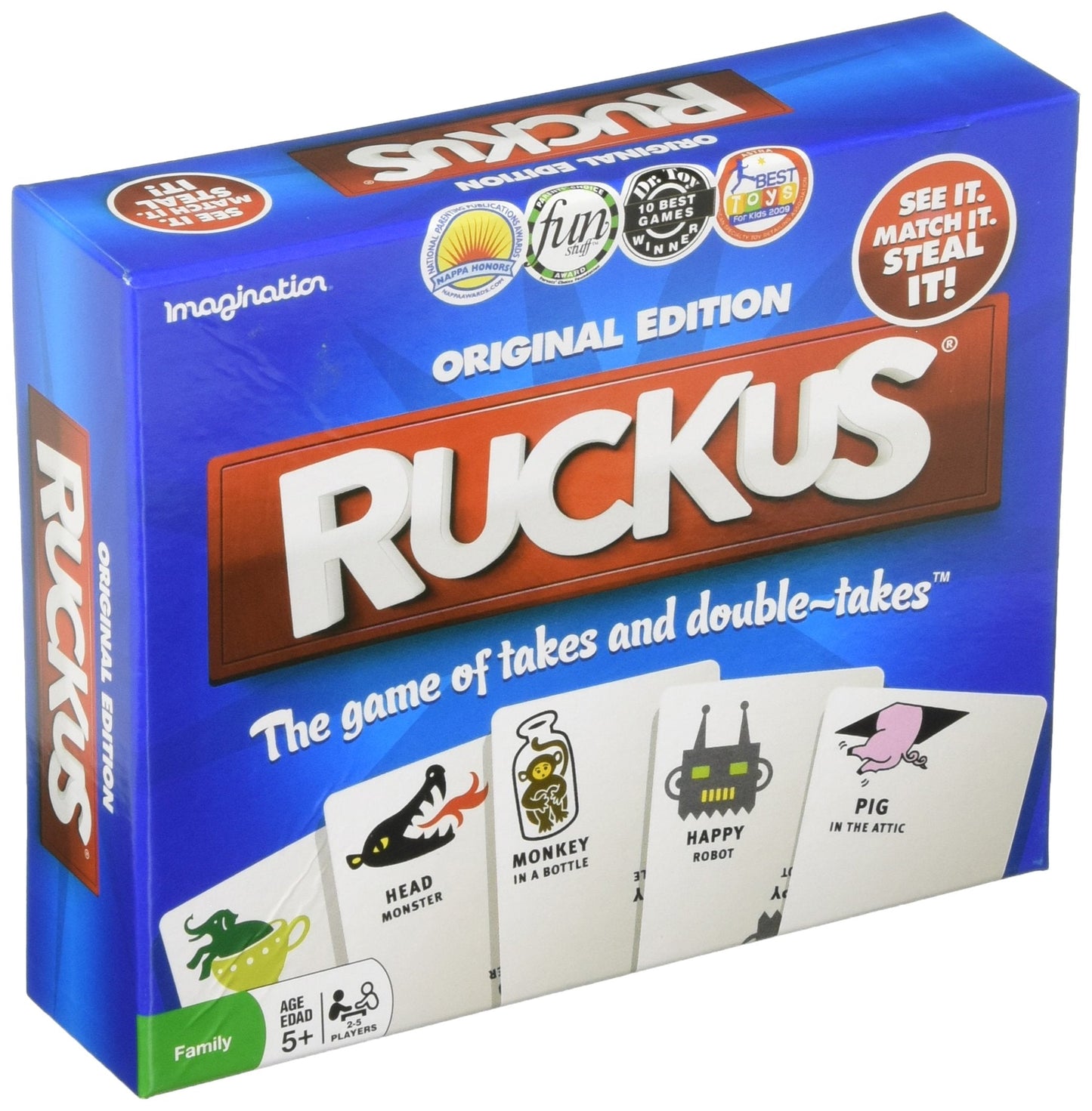 TIPSY LAND Ruckus Original Edition — Fast-Paced Card Game for Families, Ages 5+, 2-5 Players