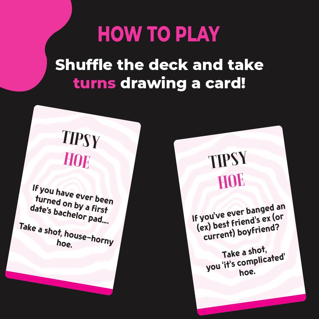 TipsyHoe: Girls Night Game & Bachelorette Party Card Game | Drinking Card Game