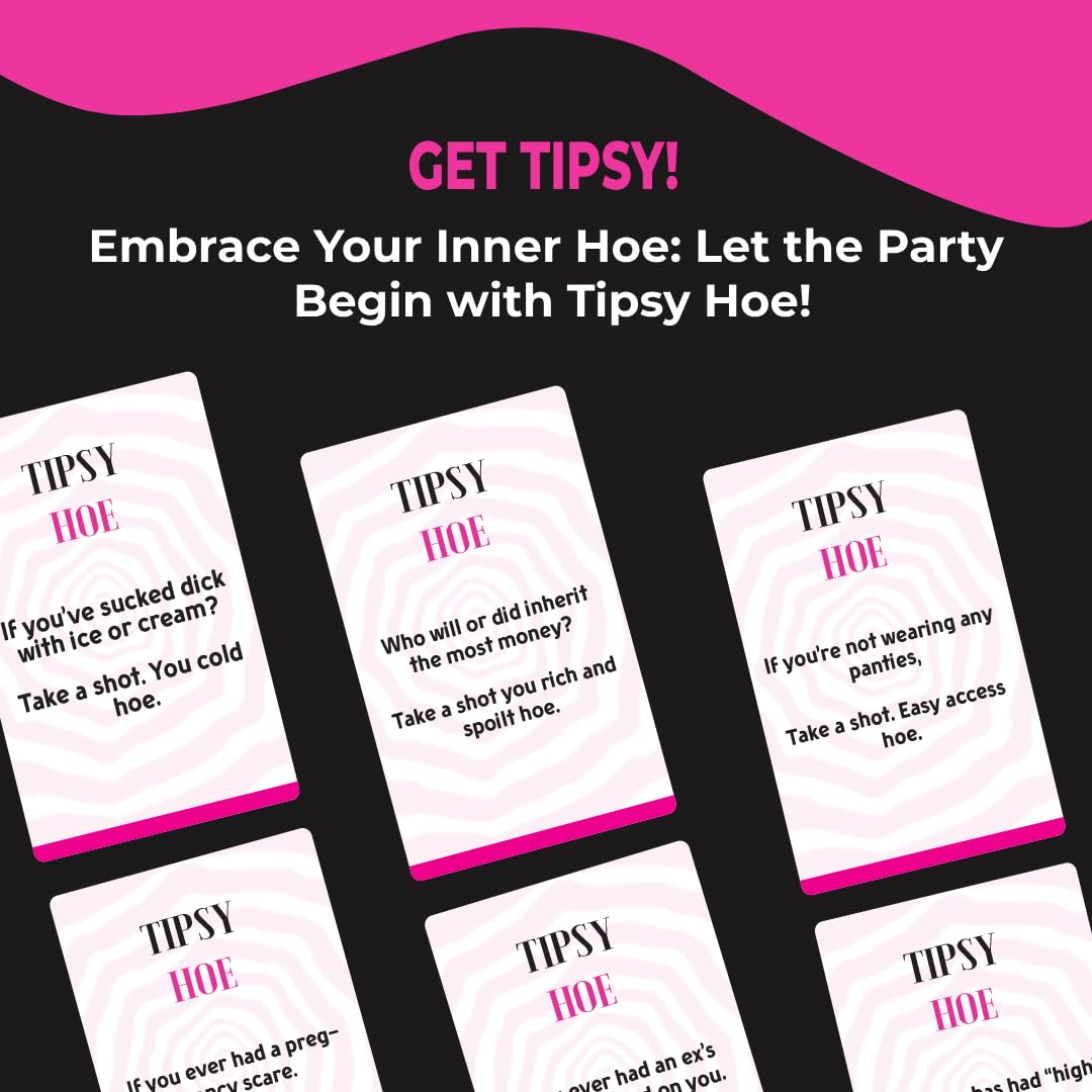 TipsyHoe: Girls Night Game & Bachelorette Party Card Game | Drinking Card Game