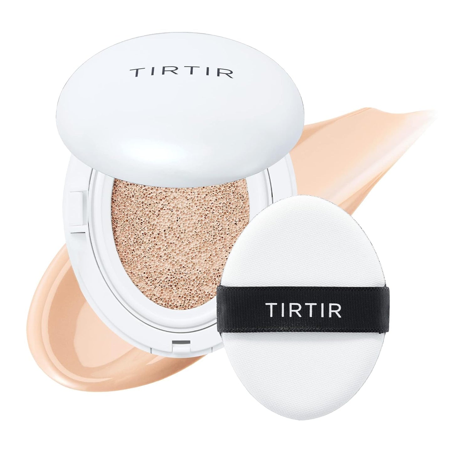 TIRTIR My Glow Cream Cushion | Semi-Glow Hydration, 24-Hour Wear, Ivory #21N