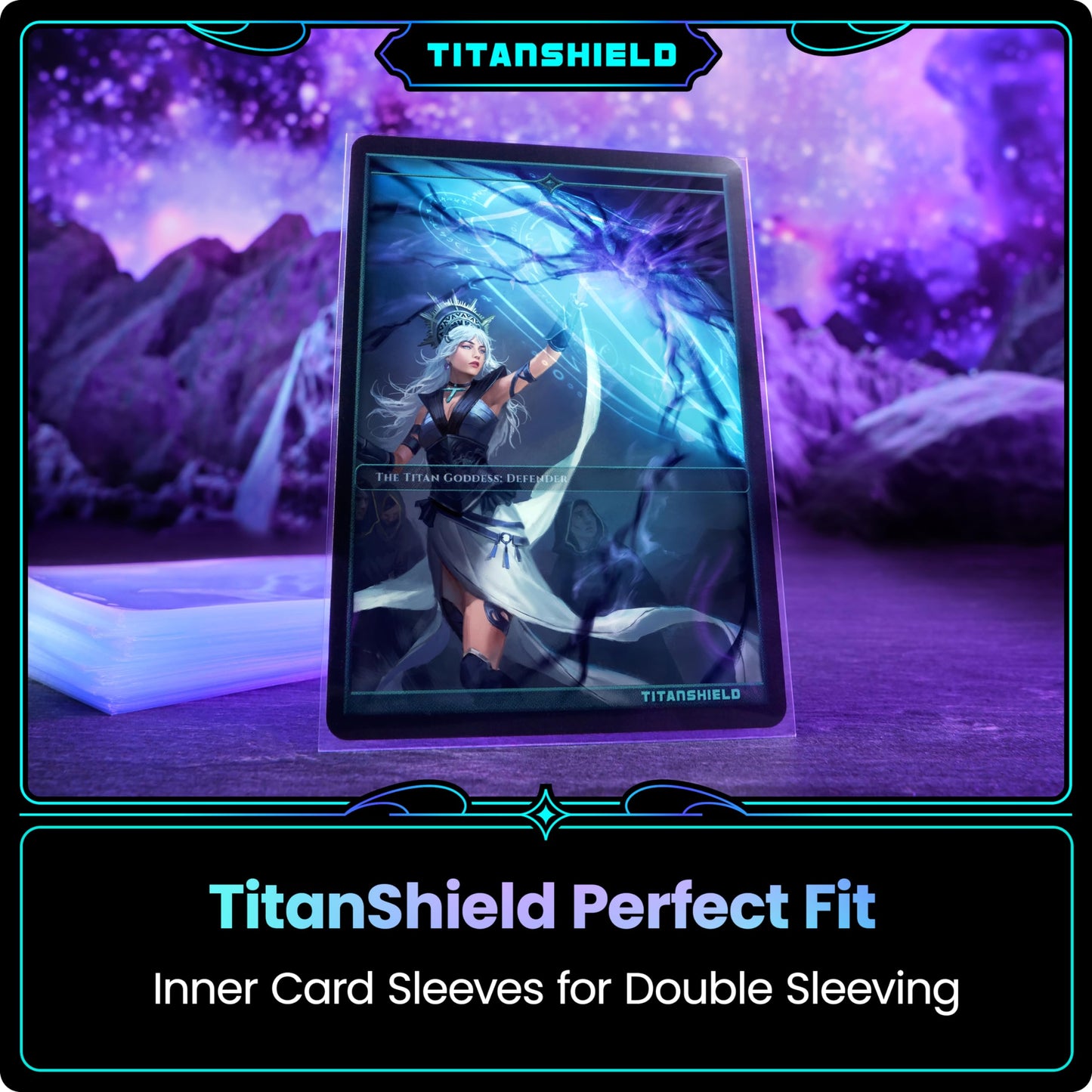 TitanShield Clear Inner Sleeves – 1000 Count, Perfect Fits for Trading Cards