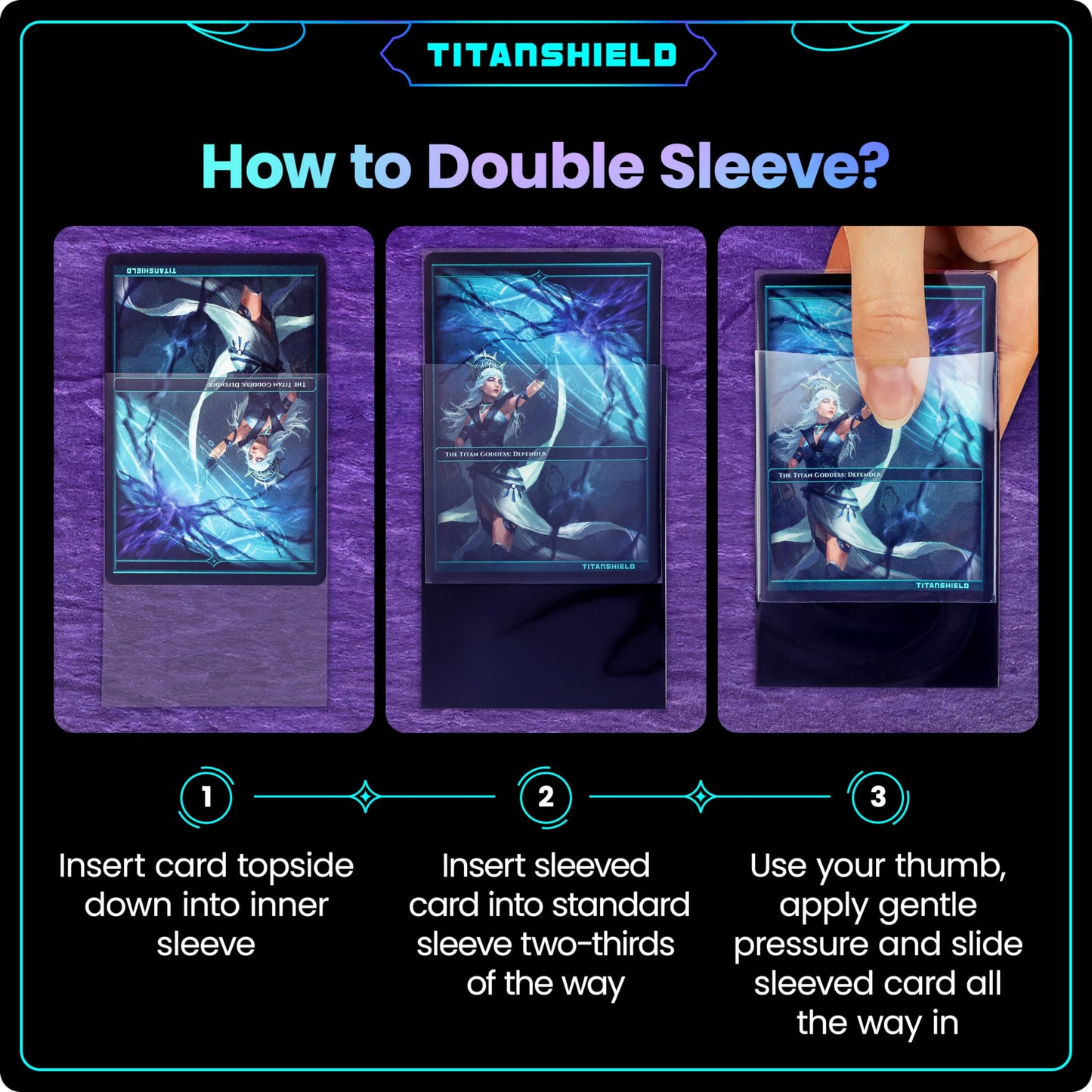 TitanShield Clear Inner Sleeves – 1000 Count, Perfect Fits for Trading Cards