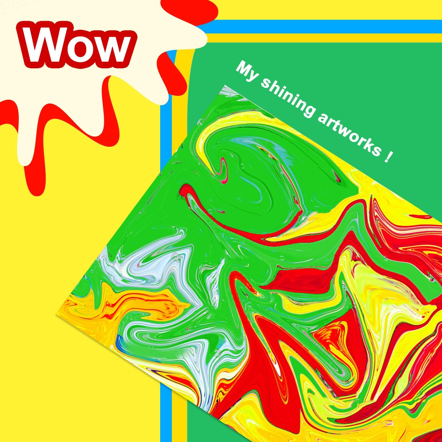 Titoclar Water Marbling Paint Kit — Creative Kids Art Set (10 Colors)