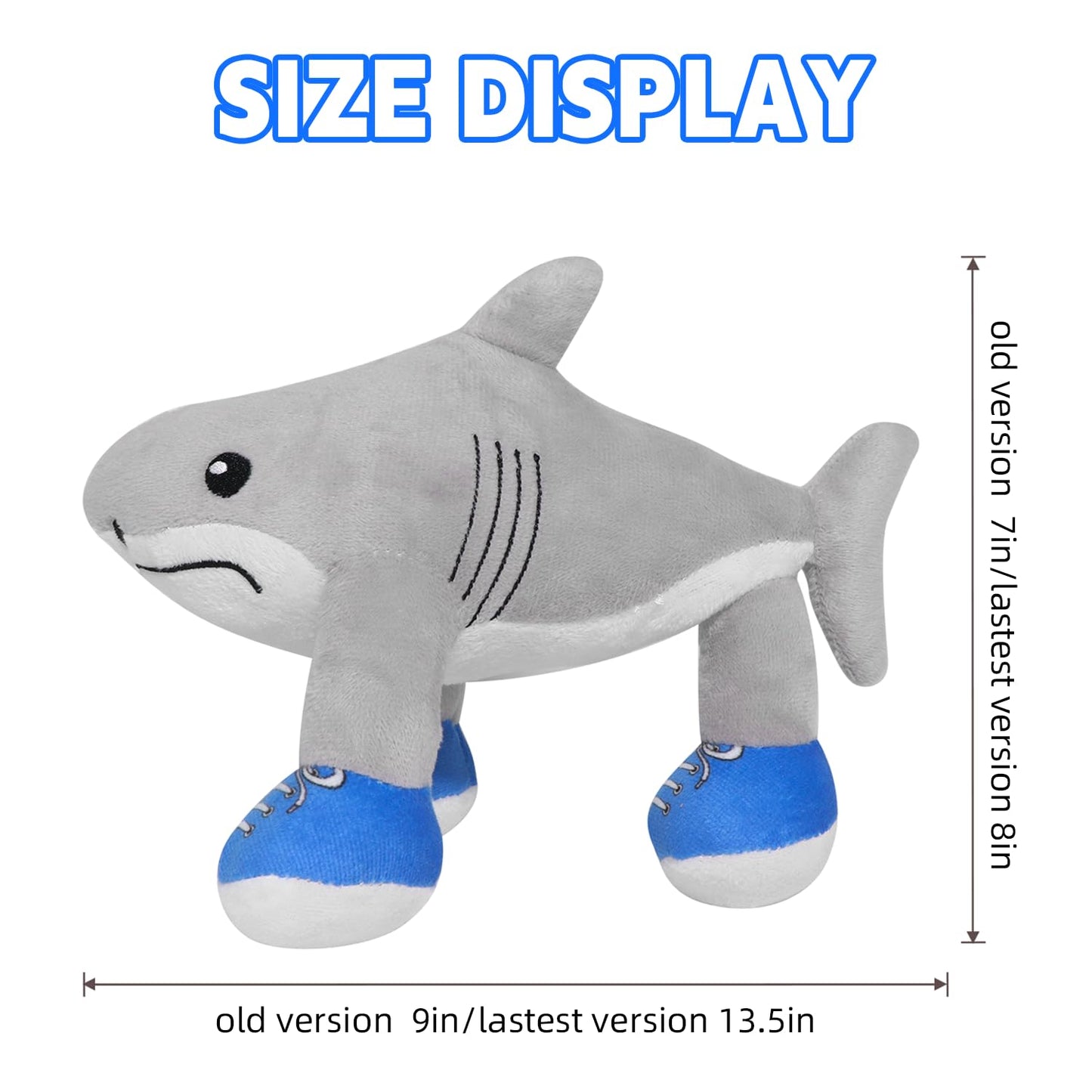 Tiuyov Italian Brainrot Plush – 13-Inch Tralalero Tralala Meme Dolls for Collectors