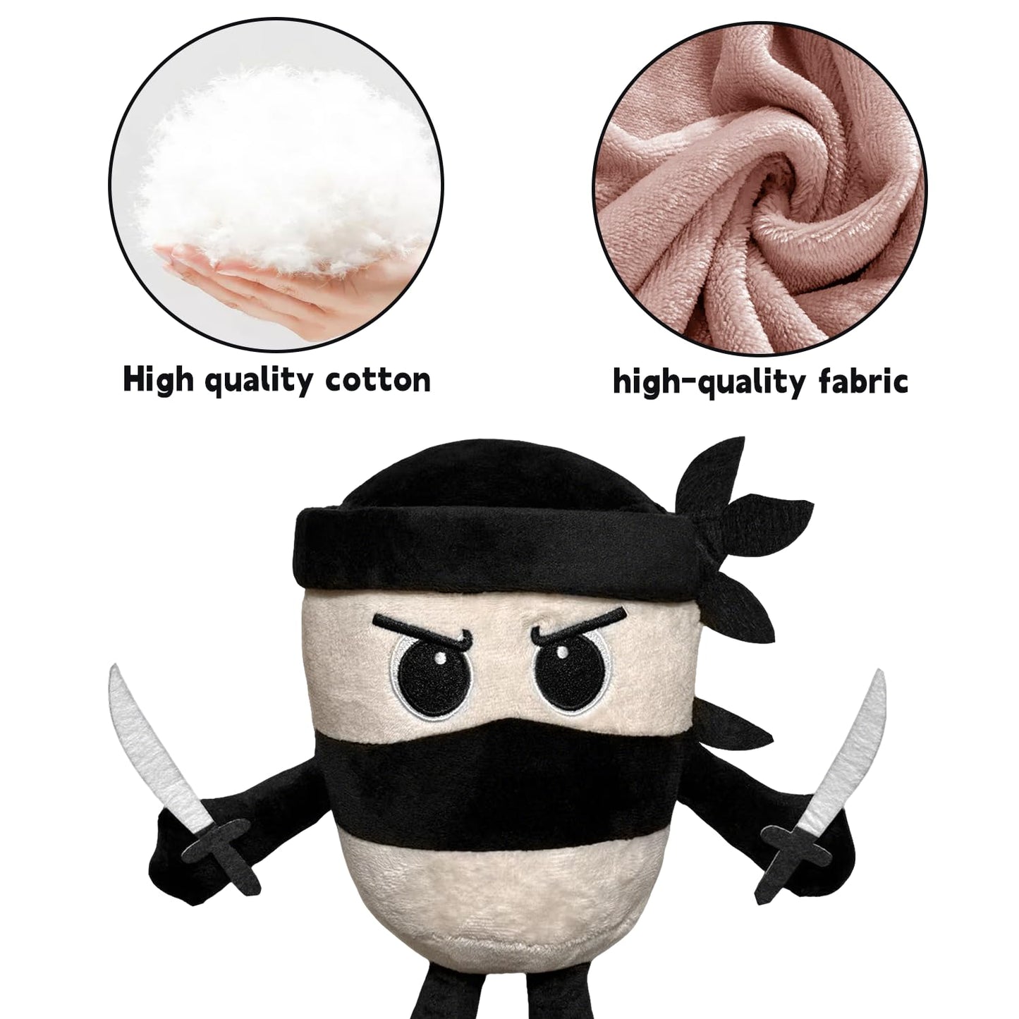Tiuyov Italian Brainrot Capuccino Assassino Plush – 10-Inch Meme Plush for Collectors, Decor & Gag Gifts