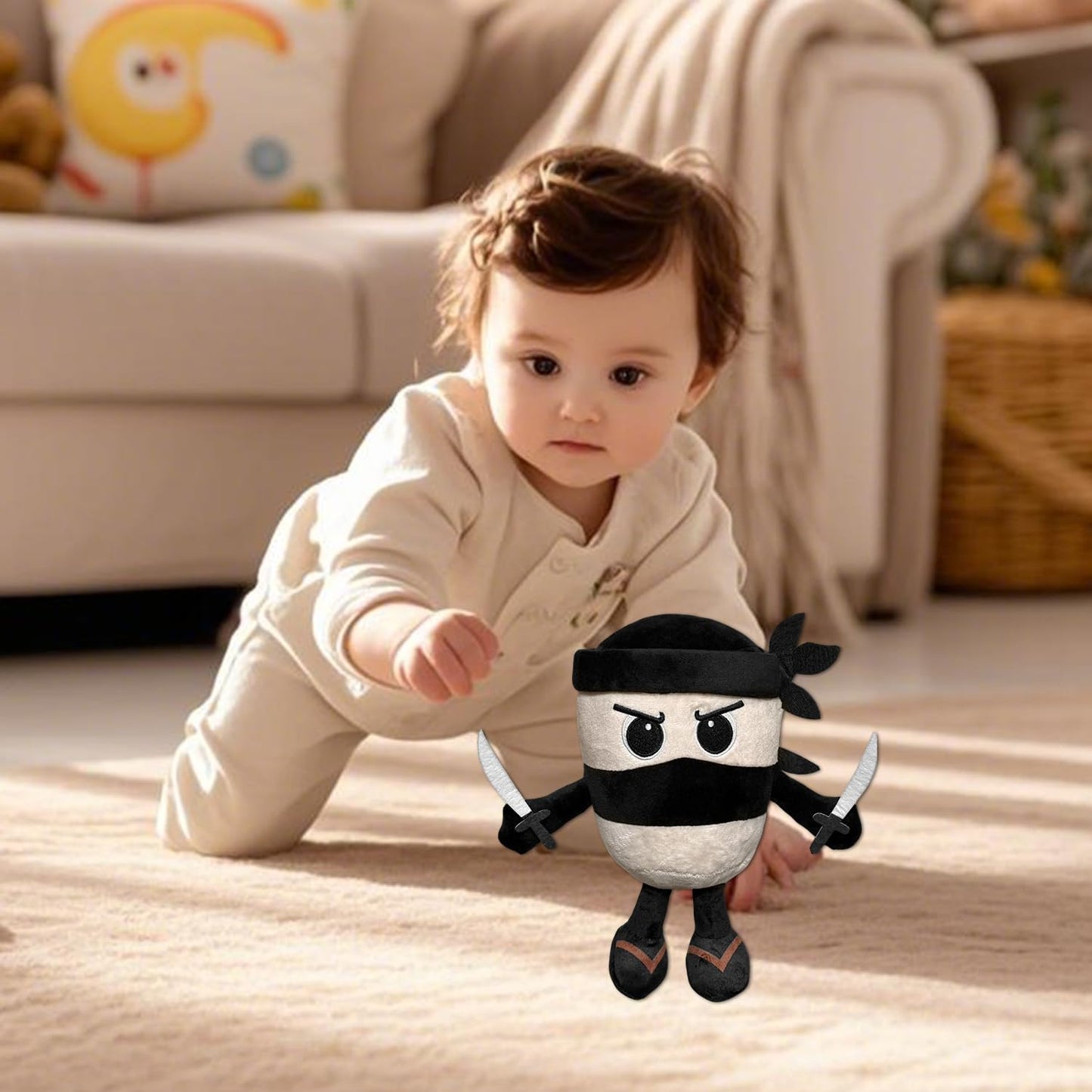 Tiuyov Italian Brainrot Capuccino Assassino Plush – 10-Inch Meme Plush for Collectors, Decor & Gag Gifts