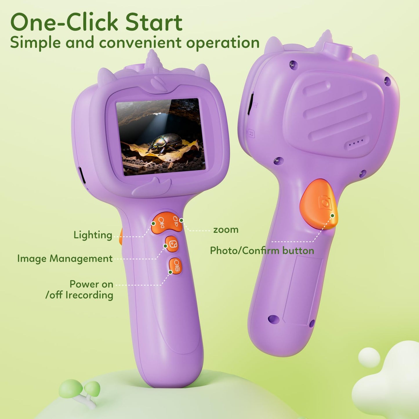 TKTKMETA Kids Borescope Camera with Light – Type-C Rechargeable STEM Educational Toy