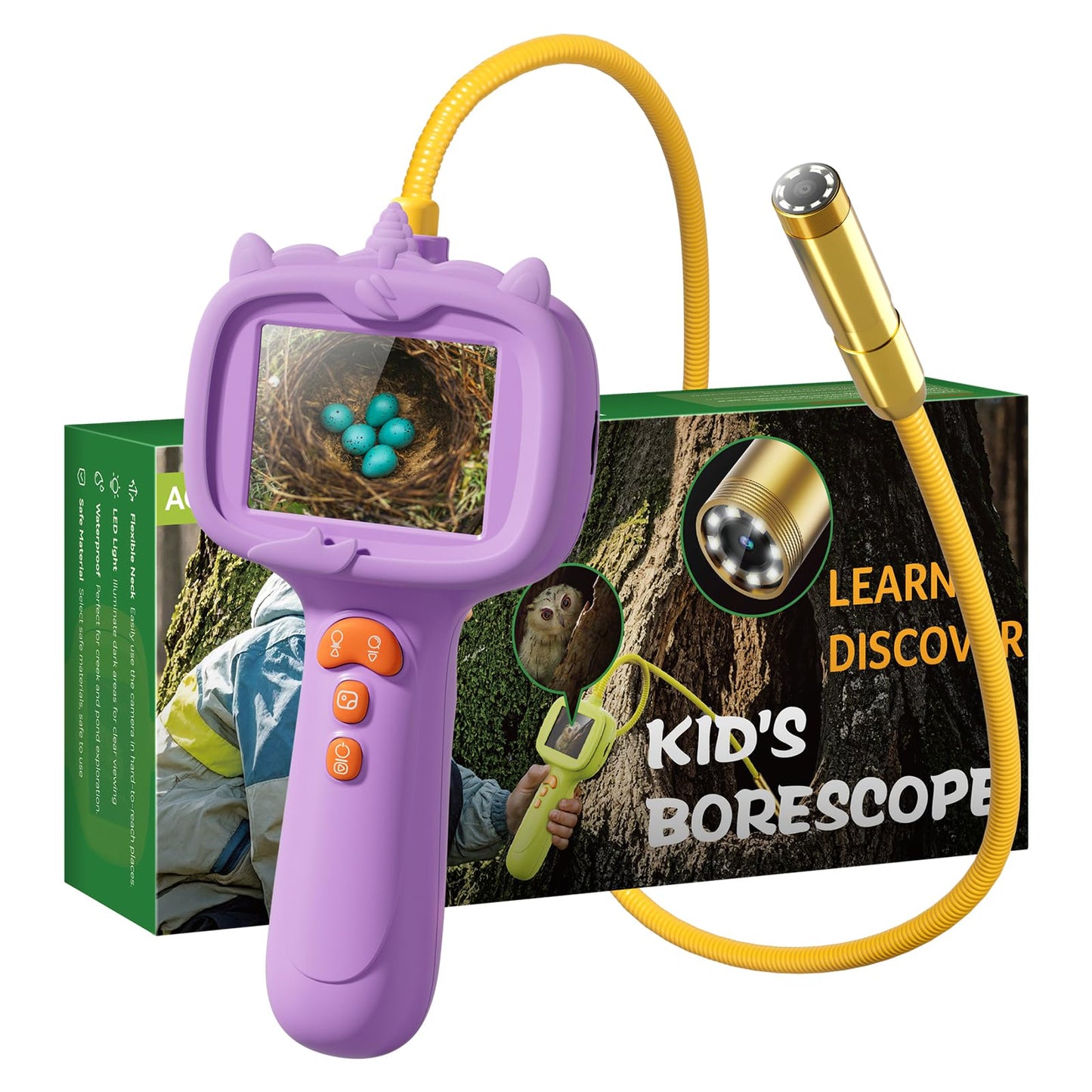 TKTKMETA Kids Borescope Camera with Light – Type-C Rechargeable STEM Educational Toy
