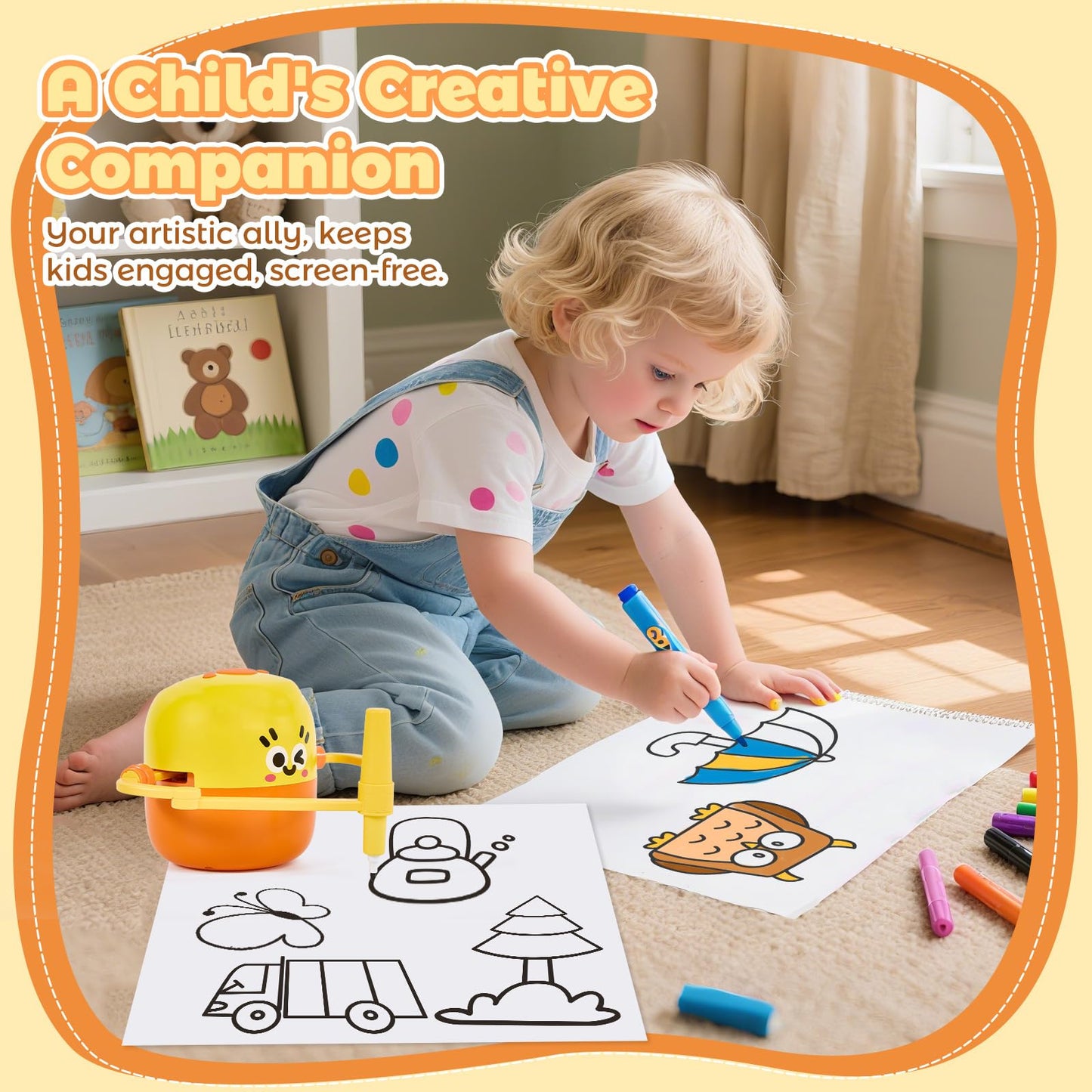 TLANDE Drawing Robot for Kids – Interactive Language Learning Art Toy