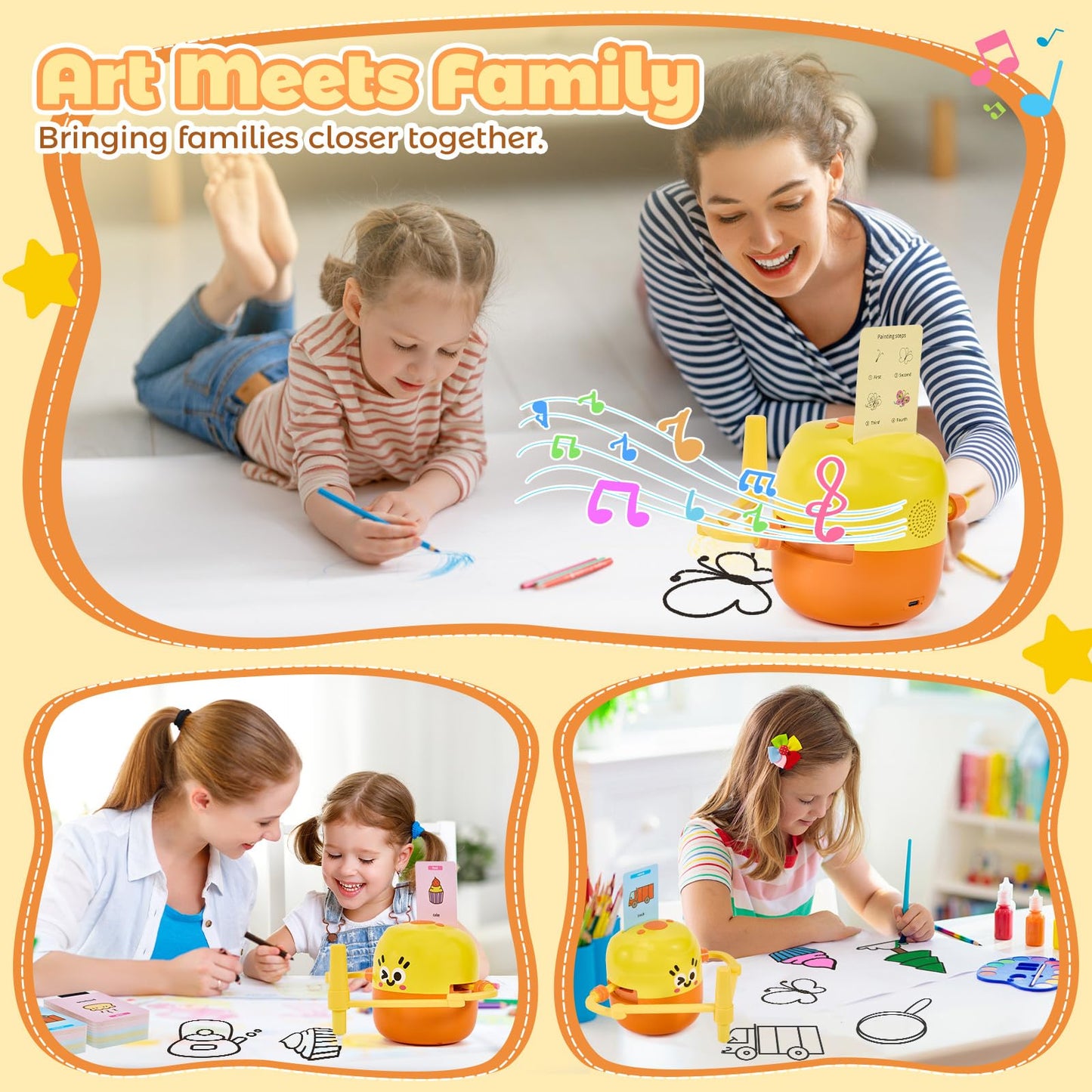 TLANDE Drawing Robot for Kids – Interactive Language Learning Art Toy