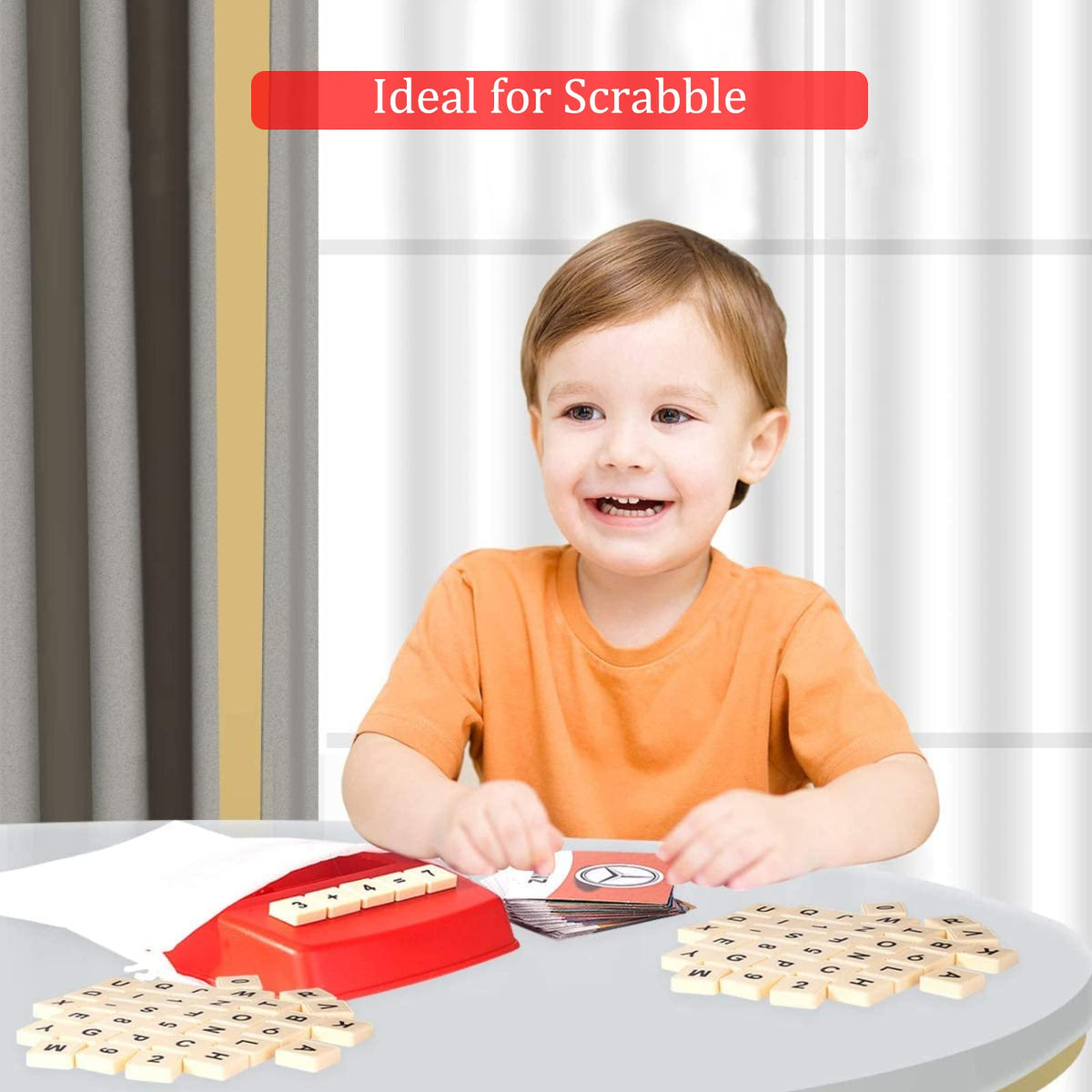 TMEEIHNSS 100 Pcs Wooden Alphabet Tiles – Scrabble-Style Letters for Crafts, Frames & Wall Art