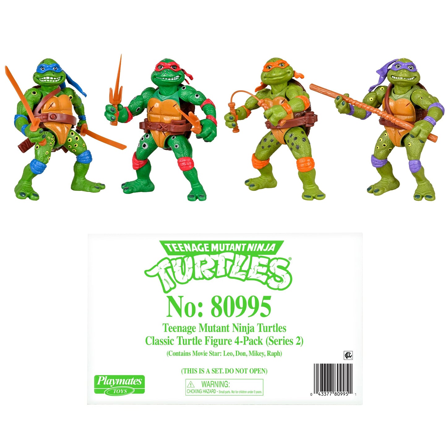 TMNT Classic Movie Star Soft Bundle | Authentic 1990s Movie Figures | TMNT Micro Mutant