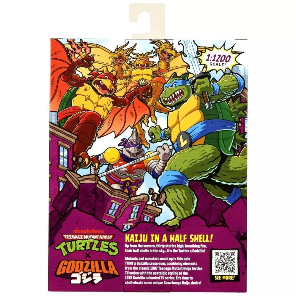 Teenage Mutant Ninja Turtles TMNT x Godzilla Mikey Figure | Collectible Display Piece