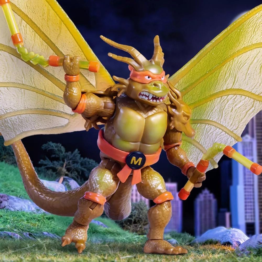 Teenage Mutant Ninja Turtles TMNT x Godzilla Mikey Figure | Collectible Display Piece