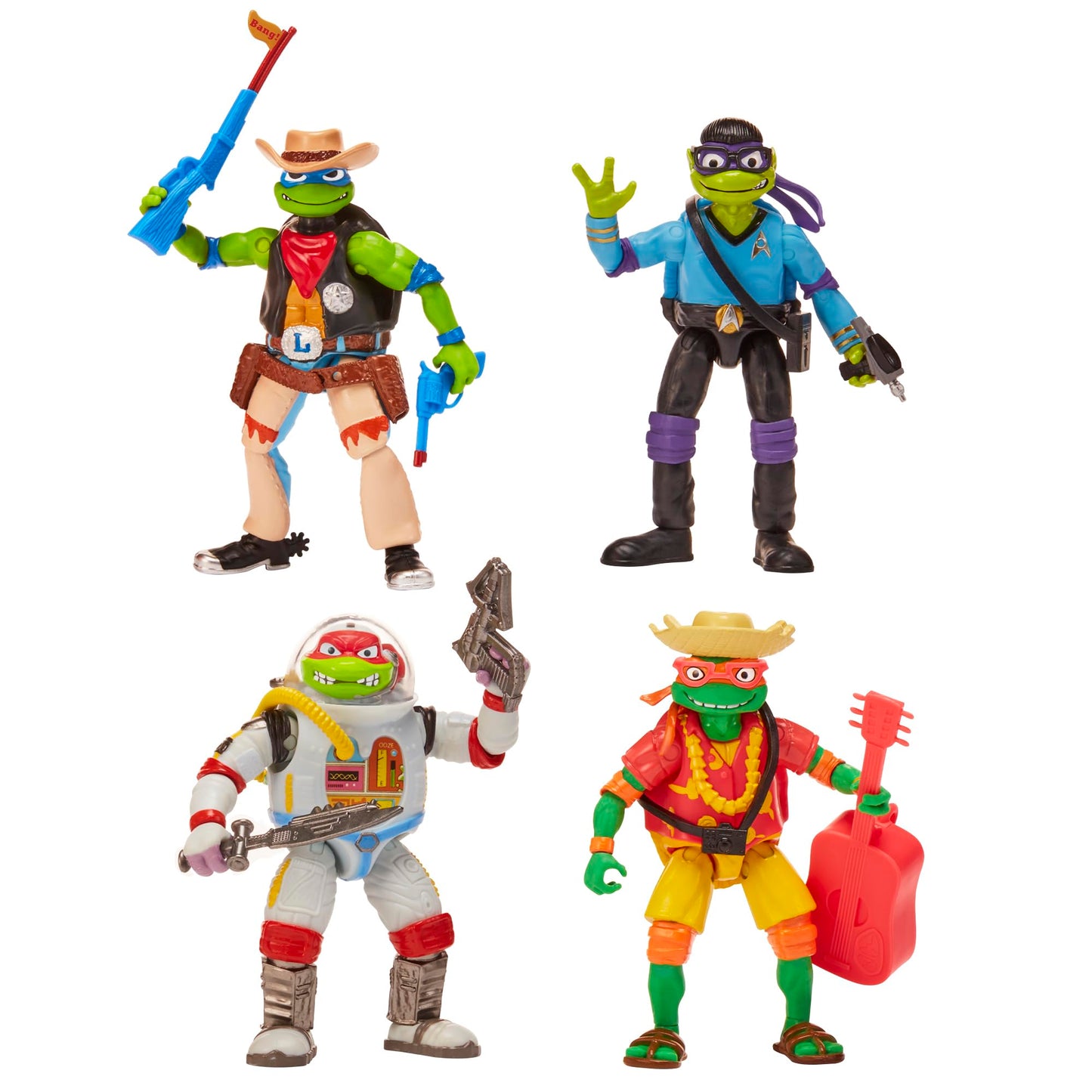 TMNT Movie Turtles in Disguise Party – 4-Piece Portable Plastic Set (83342) | TMNT Official