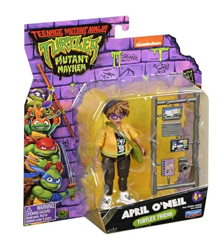 Teenage Mutant Ninja Turtles Mutant Mayhem April O'Neil 5-Inch Action Figure | Playmates