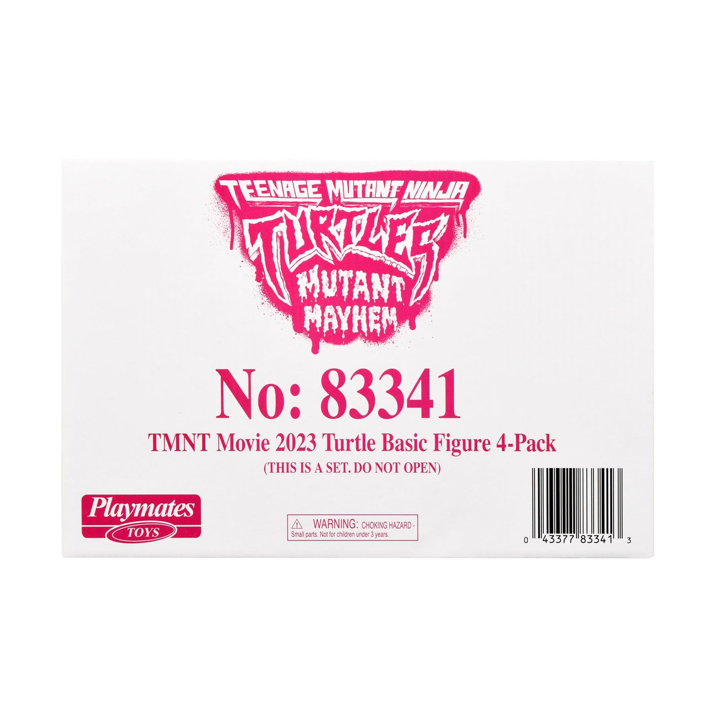 TMNT Mutant Mayhem Basic Figure Turtle 4-Pack Bundle by Playmates Toys