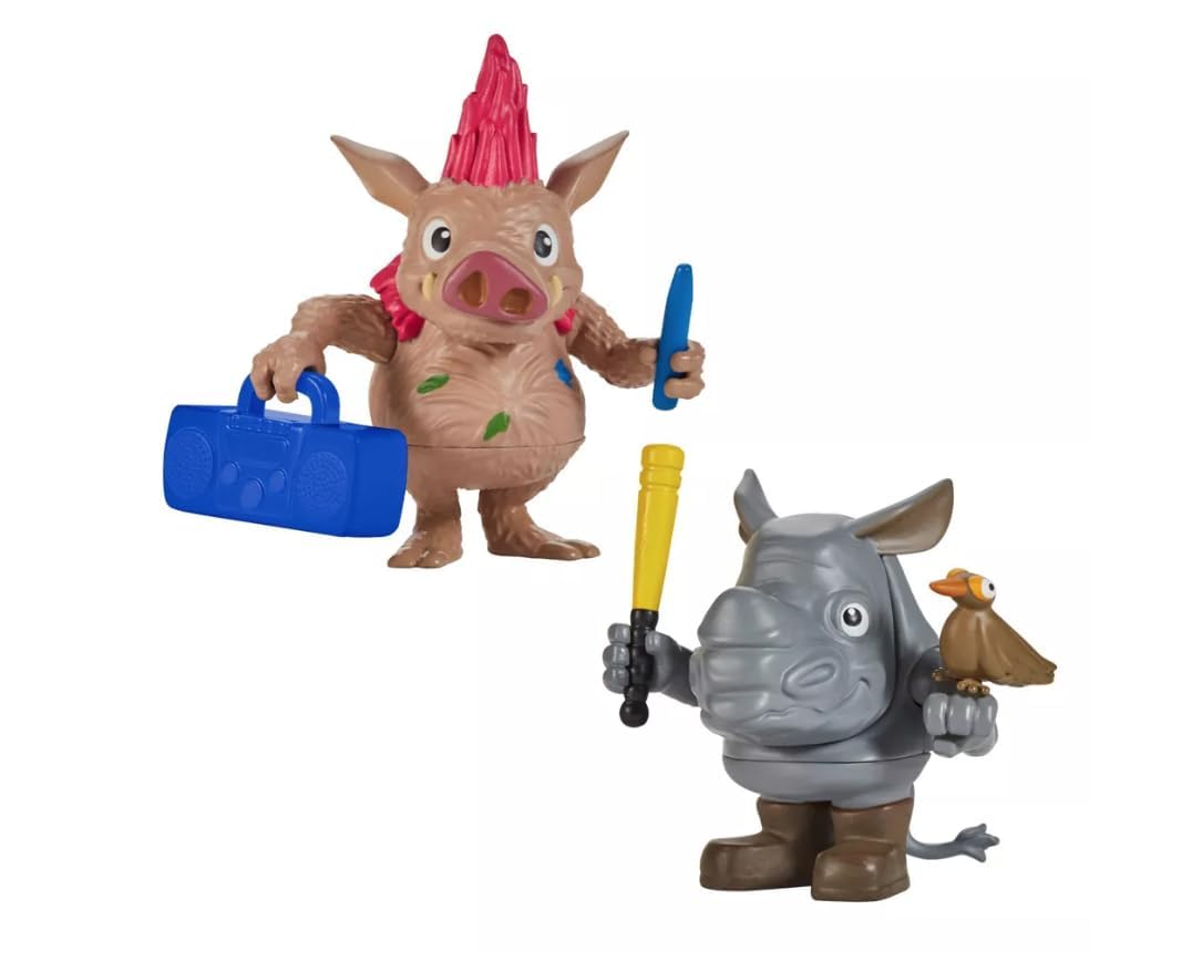 Teenage Mutant Ninja Turtles: Mutant Mayhem Bebop & Rocksteady Mutant Tots Mini Figure Set - 2pk