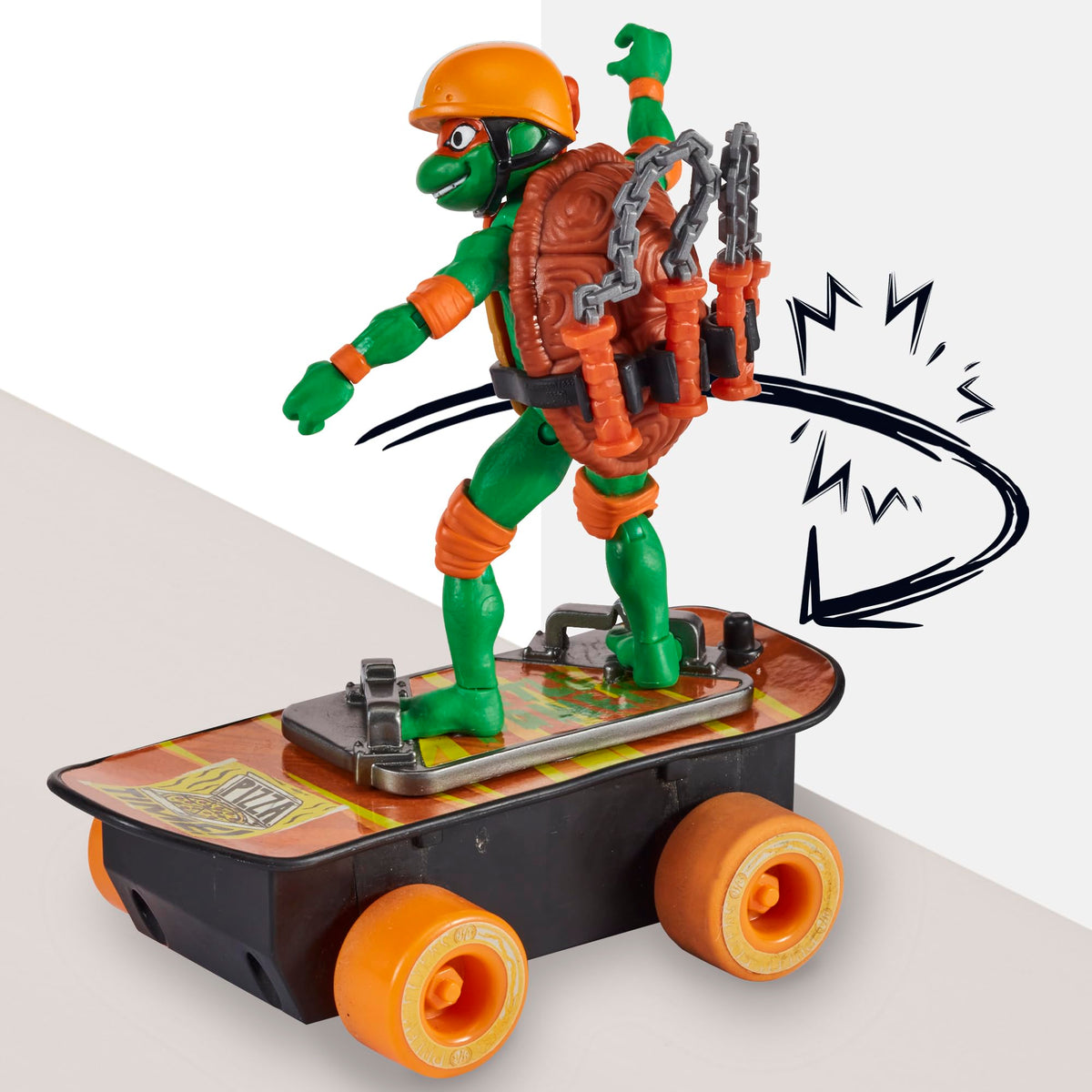 TMNT Mutant Mayhem Michelangelo on Motorized Skateboard – Amazon Exclusive | Playmates Toys