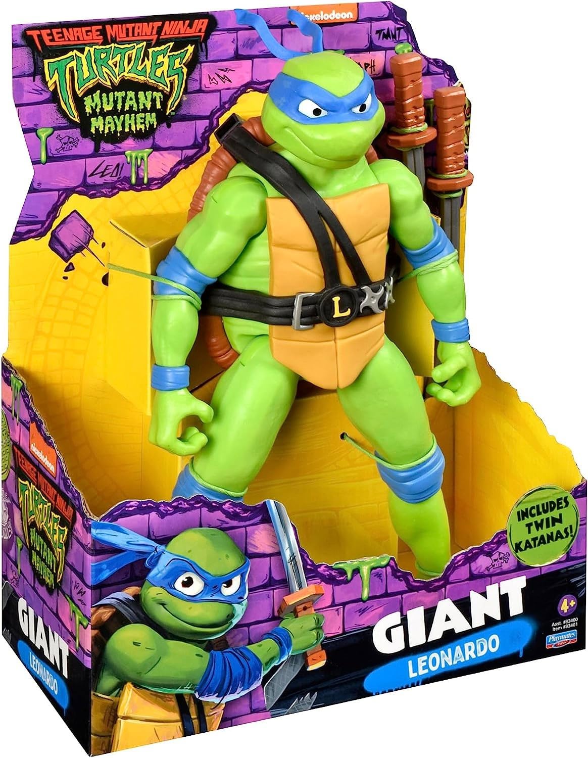 TMNT Mutant Mayhem 12-Inch Leonardo Figure by Playmates Toys