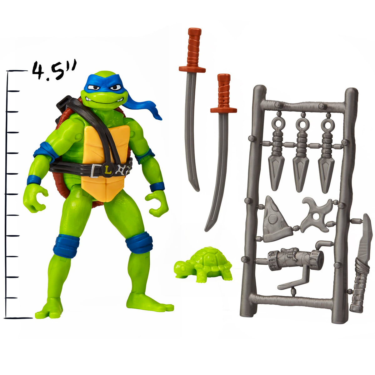TMNT Mutant Mayhem Leonardo Figure 4.5-Inch by Playmates Toys