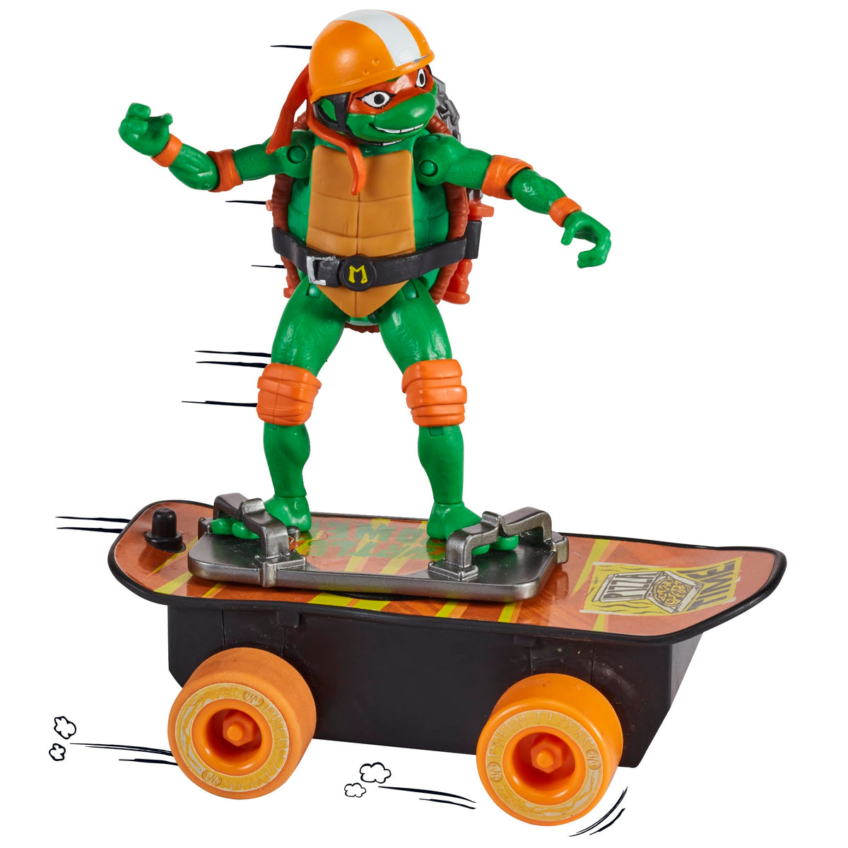 TMNT Mutant Mayhem Michelangelo on Motorized Skateboard – Amazon Exclusive | Playmates Toys