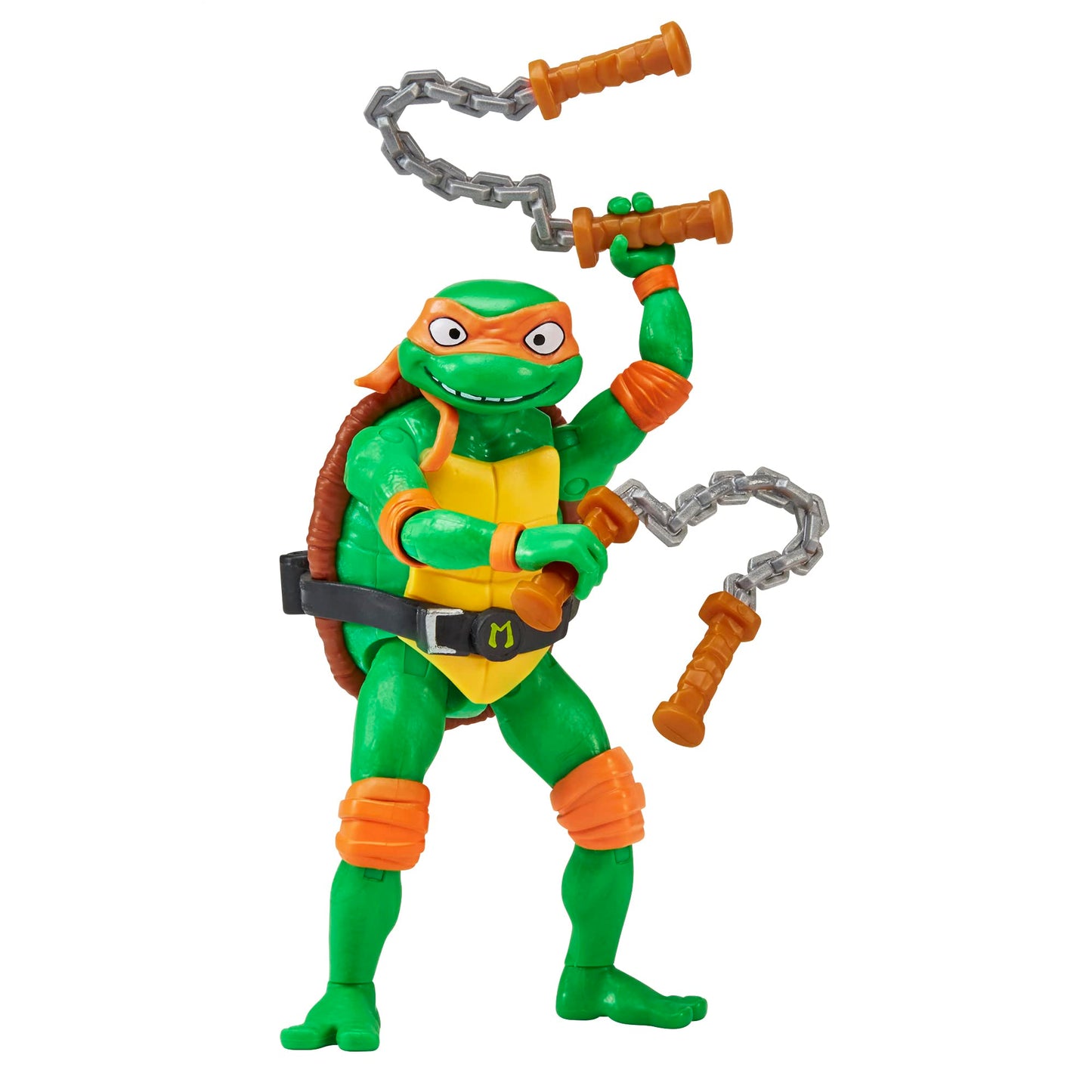 Teenage Mutant Ninja Turtles Mutant Mayhem Michelangelo 4.25-Inch Basic Action Figure | Playmates Toys