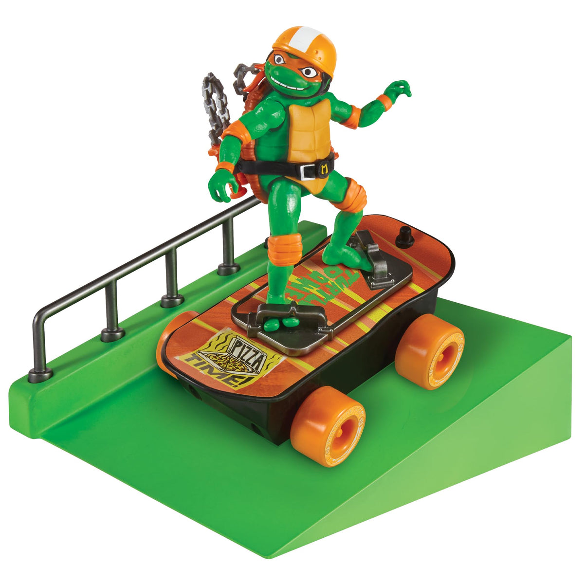 TMNT Mutant Mayhem Michelangelo on Motorized Skateboard – Amazon Exclusive | Playmates Toys