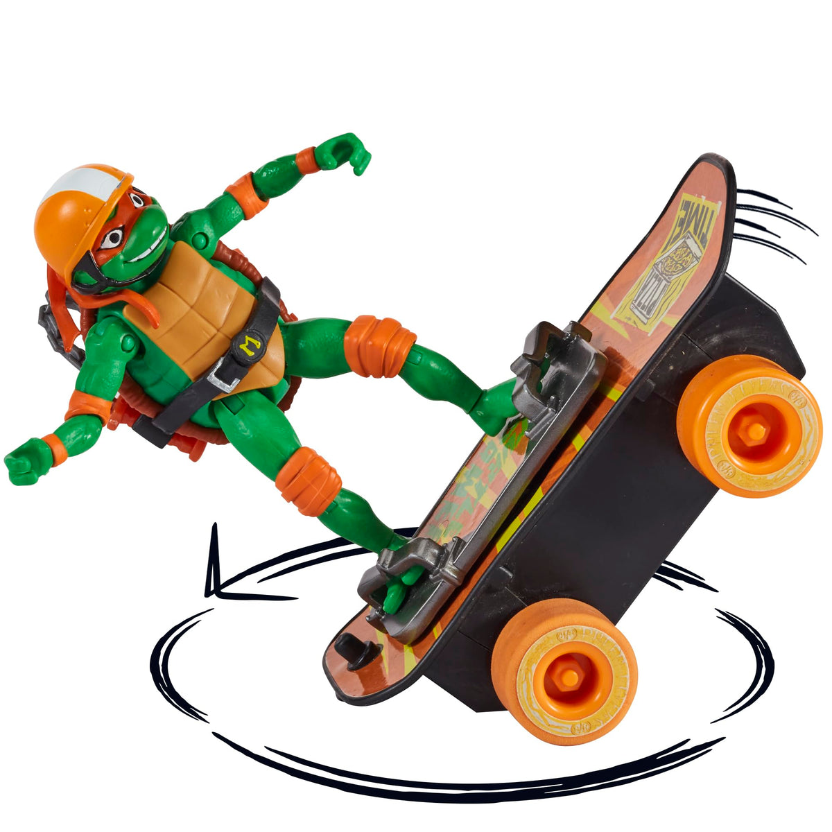 TMNT Mutant Mayhem Michelangelo on Motorized Skateboard – Amazon Exclusive | Playmates Toys