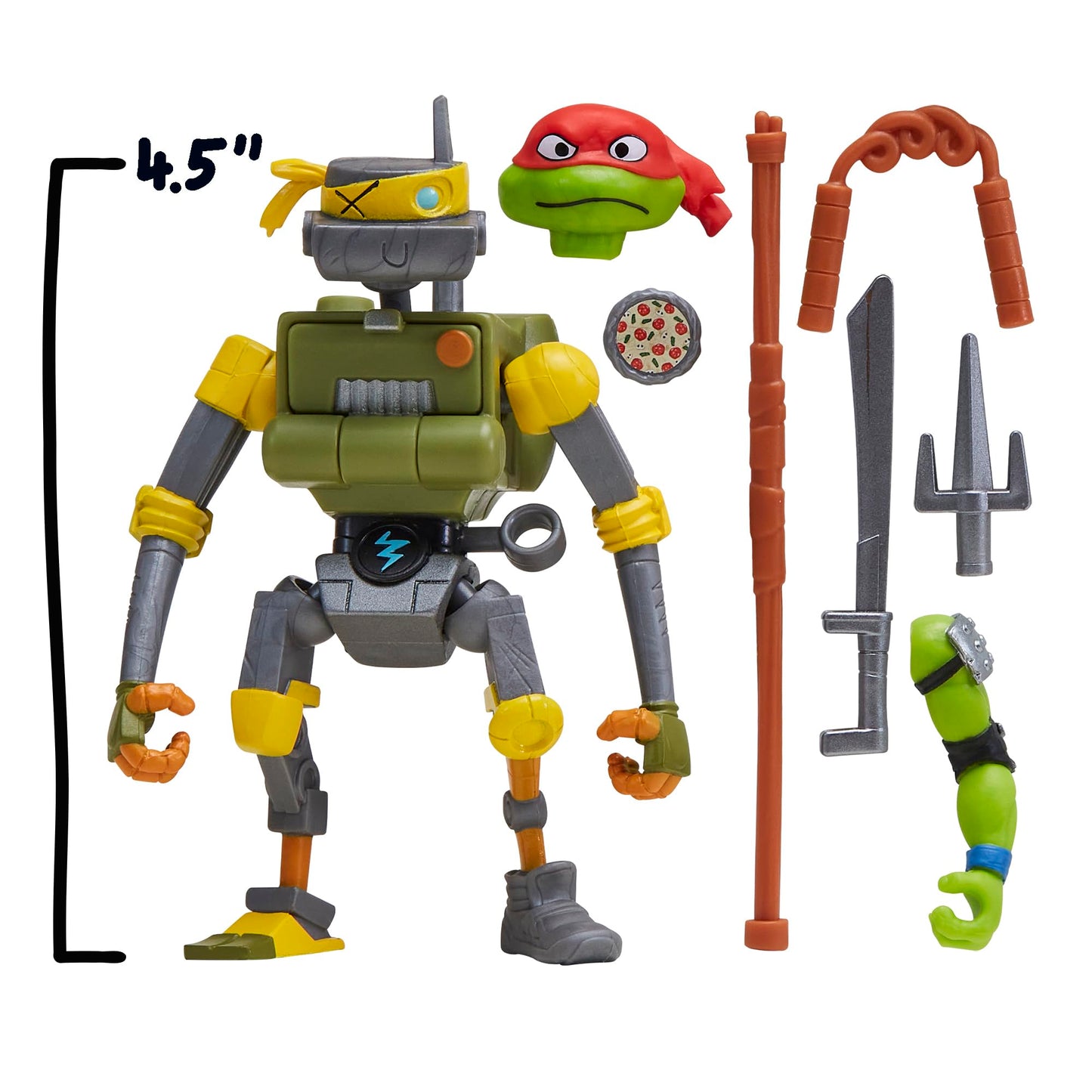 TMNT Mutations Mix and Match Metalhead 4.5-Inch Action Figure