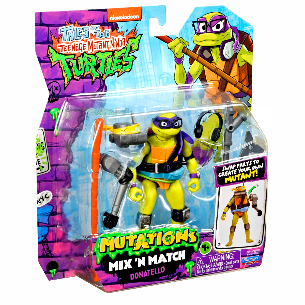 TMNT Tales Mutations Mix & Match Donatello 4.5-Inch Basic Action Figure by Playmates Toys