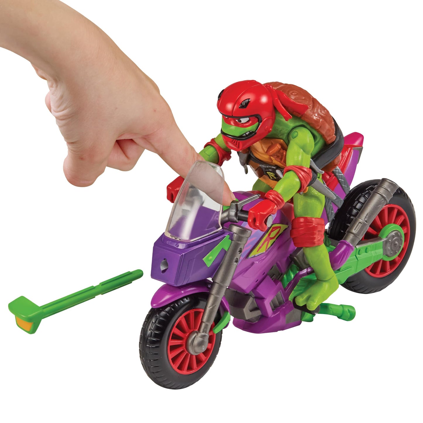 TMNT Purple Dragon Battle Cycle with Exclusive Raphael Figure | Playmates Toys