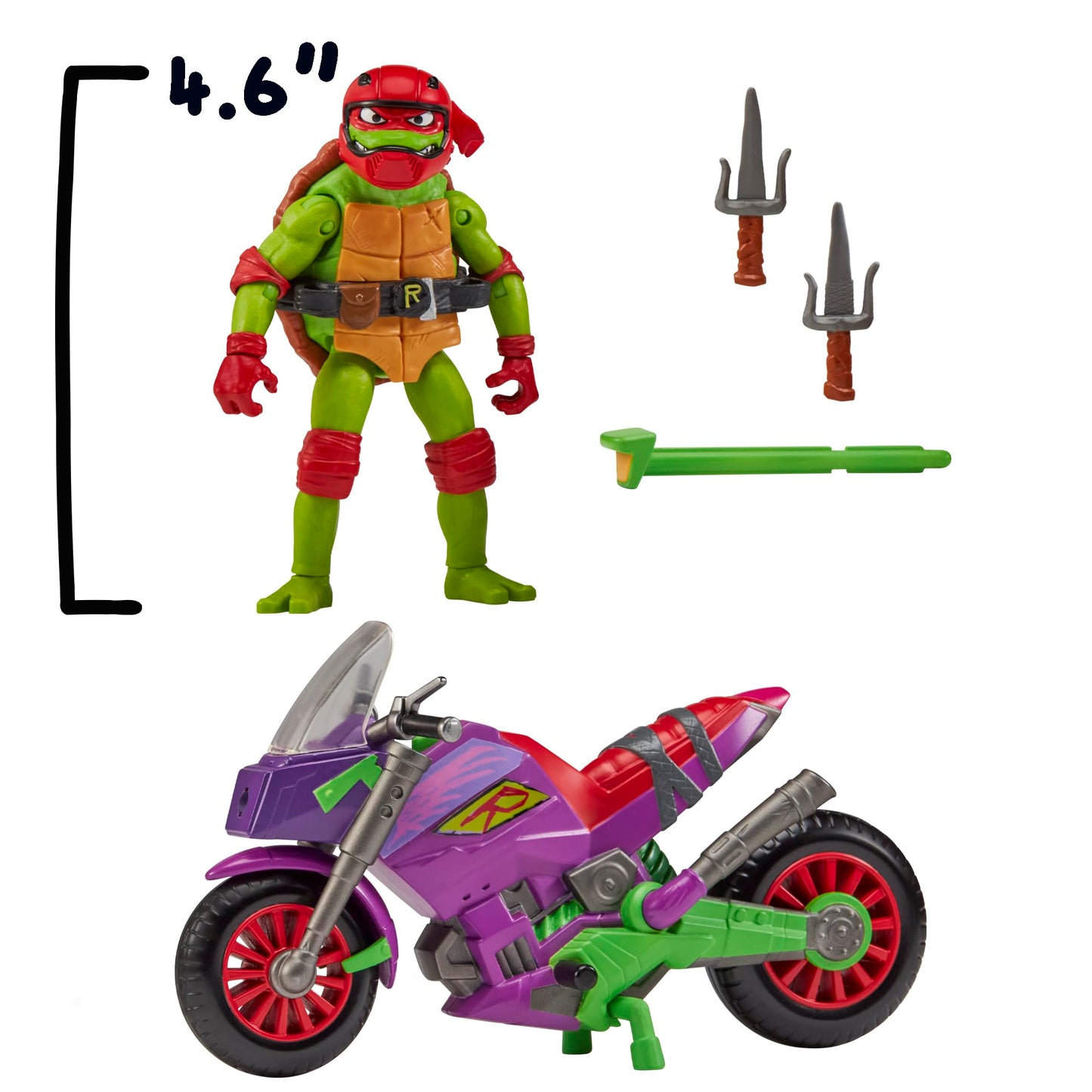 TMNT Purple Dragon Battle Cycle with Exclusive Raphael Figure | Playmates Toys